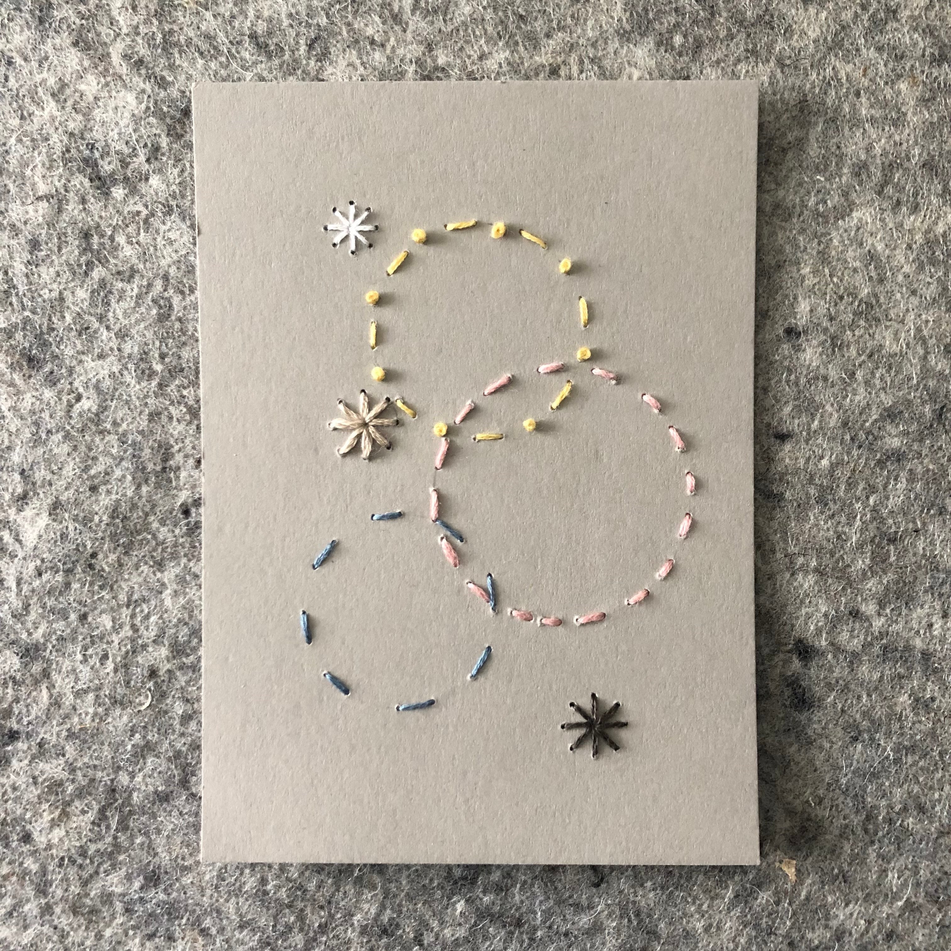 Enjoy making and giving embroidered paper Valentines