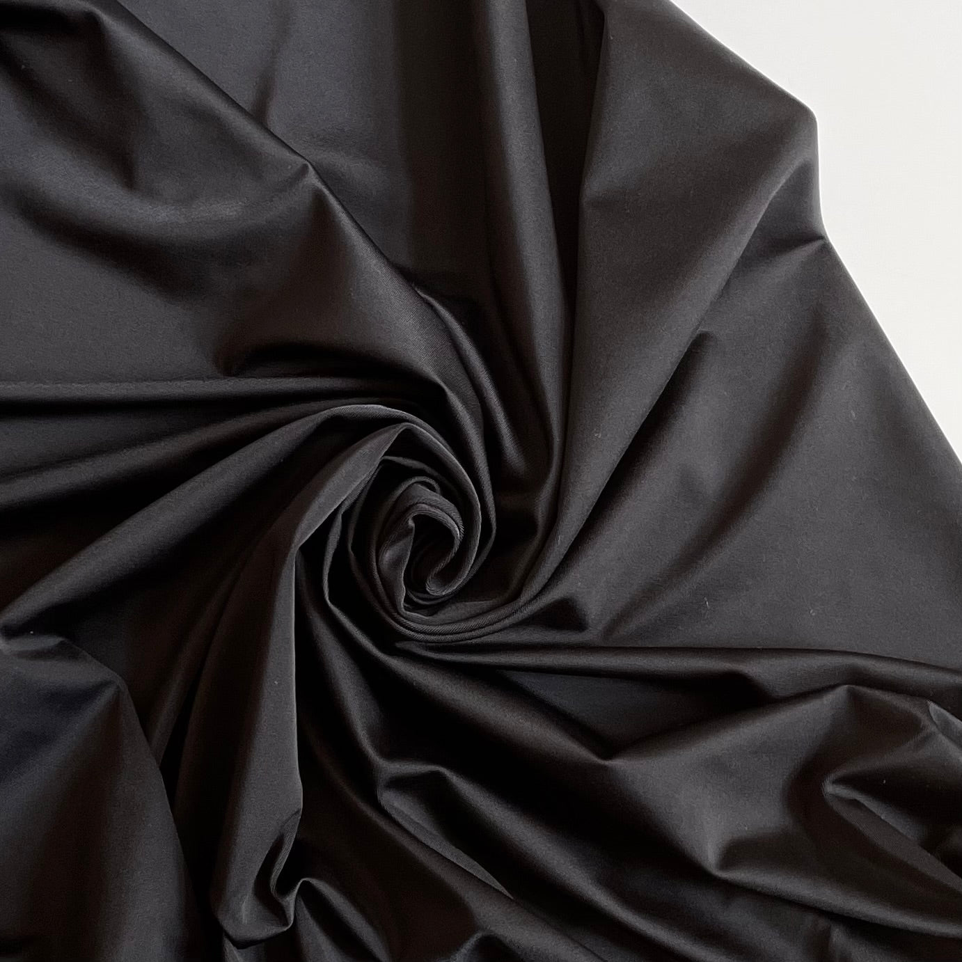 Recycled Nylon Spandex Swimwear Fabric - Black