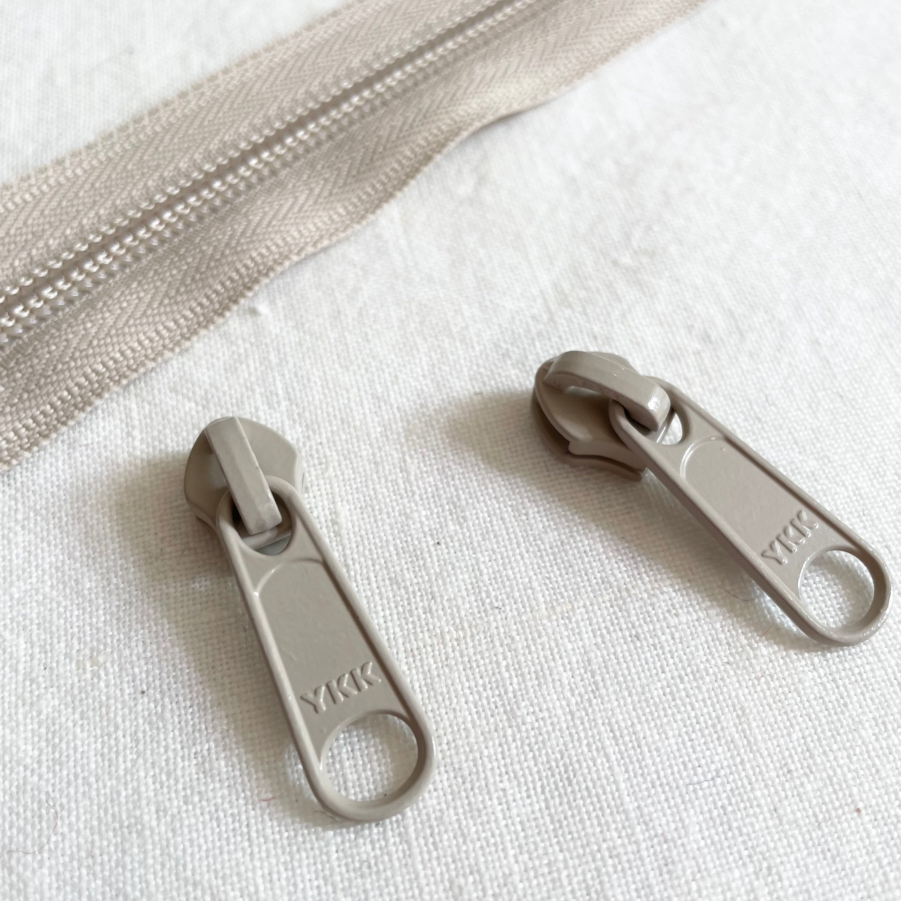 YKK #5 Nylon Coil Zipper Pull - Beige