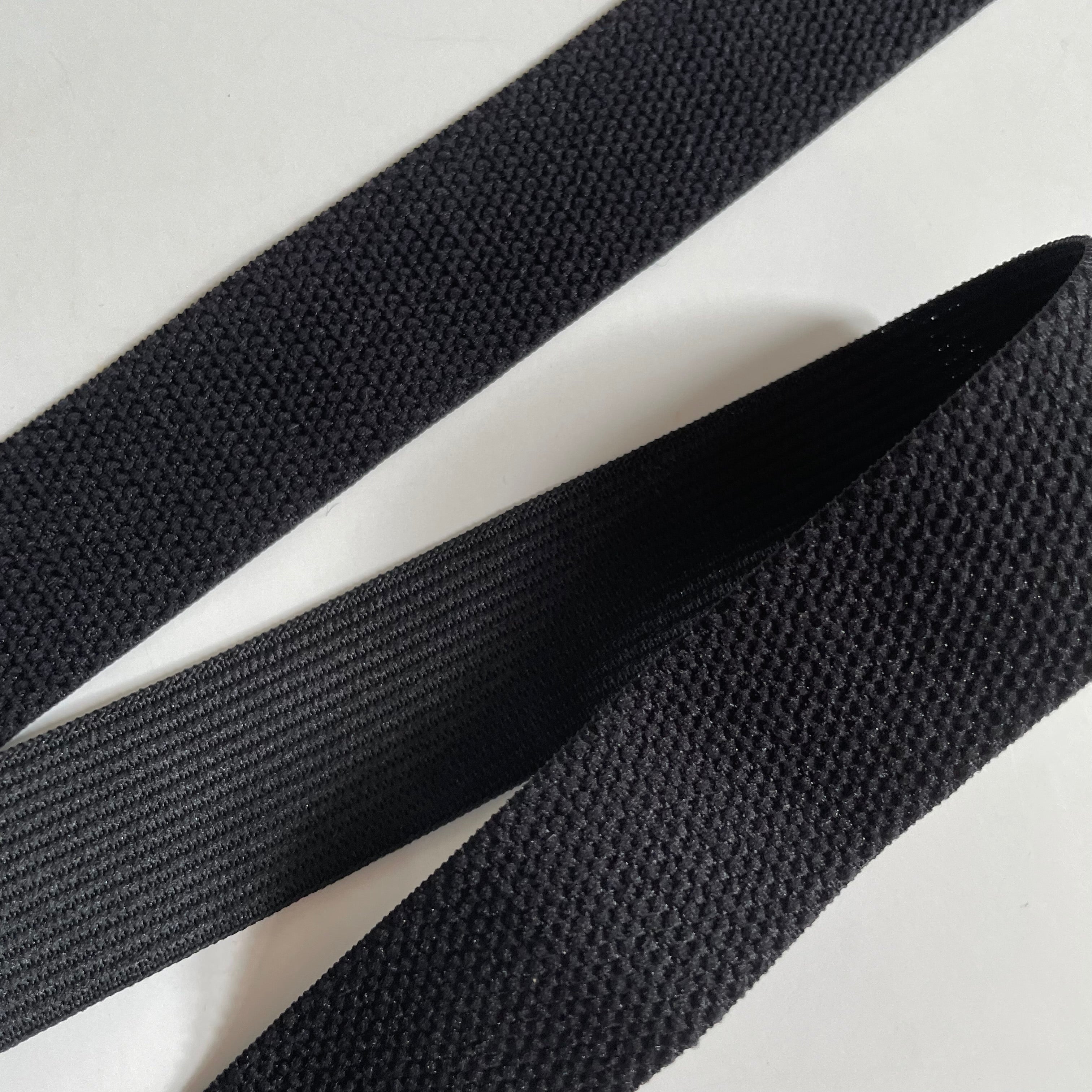 Plush Knit Elastic - 1" Black