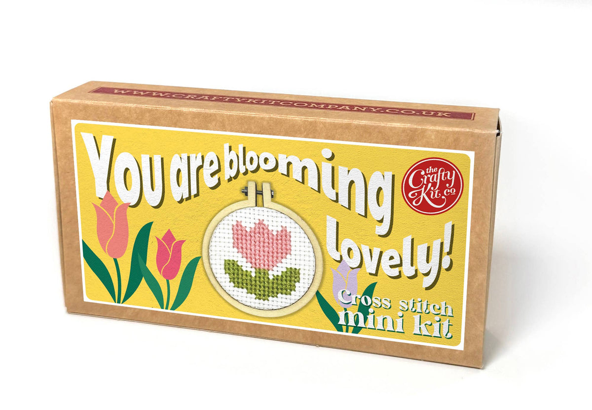 'You're Blooming Lovely!' Mini Matchbox Cross Stitch Ki
