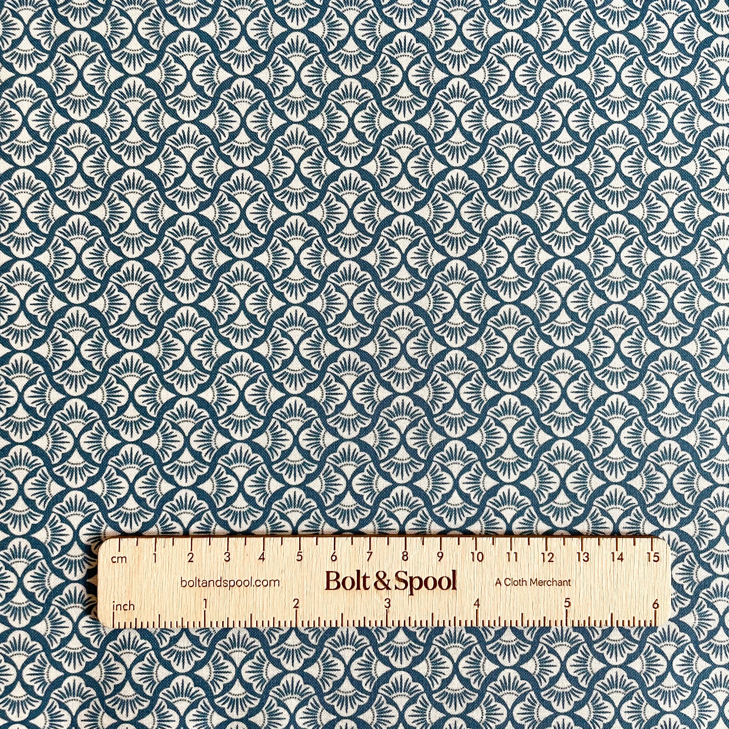 Cloud9 Organic Cotton : Summer Garden - Petal Reverie Blue