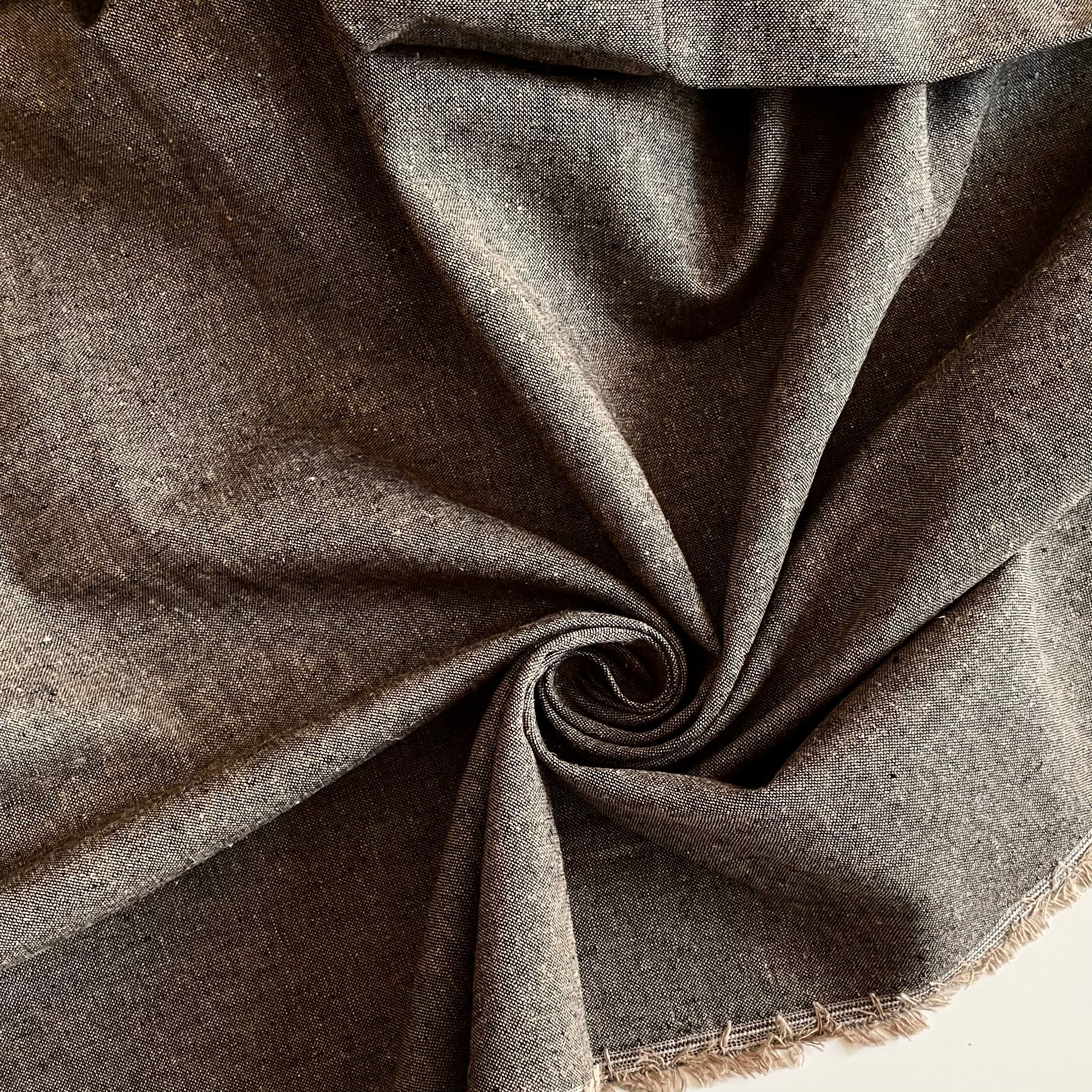 Robert Kaufman : Essex Linen / Cotton - Espresso