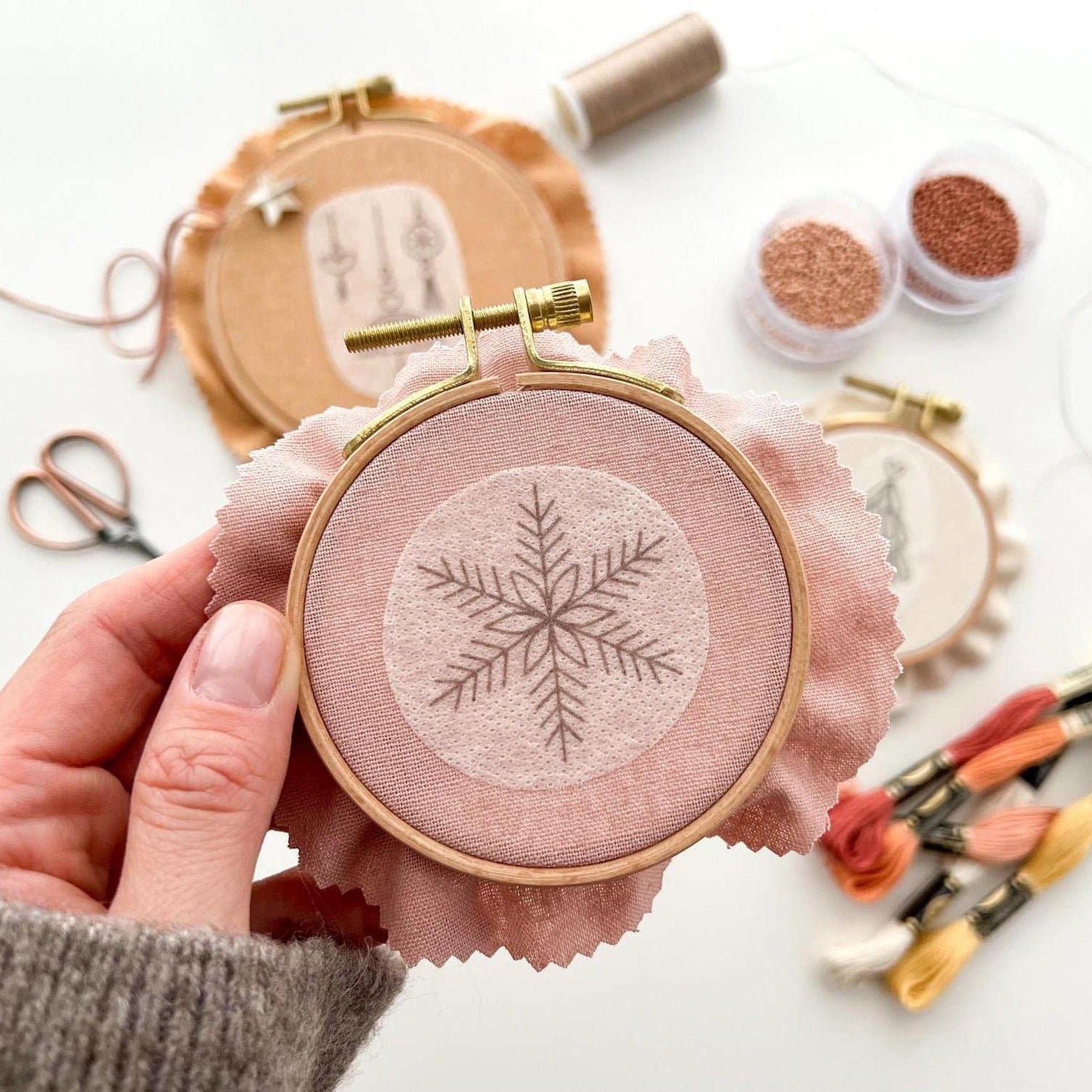 Holiday - themed stick and stitch embroidery designs