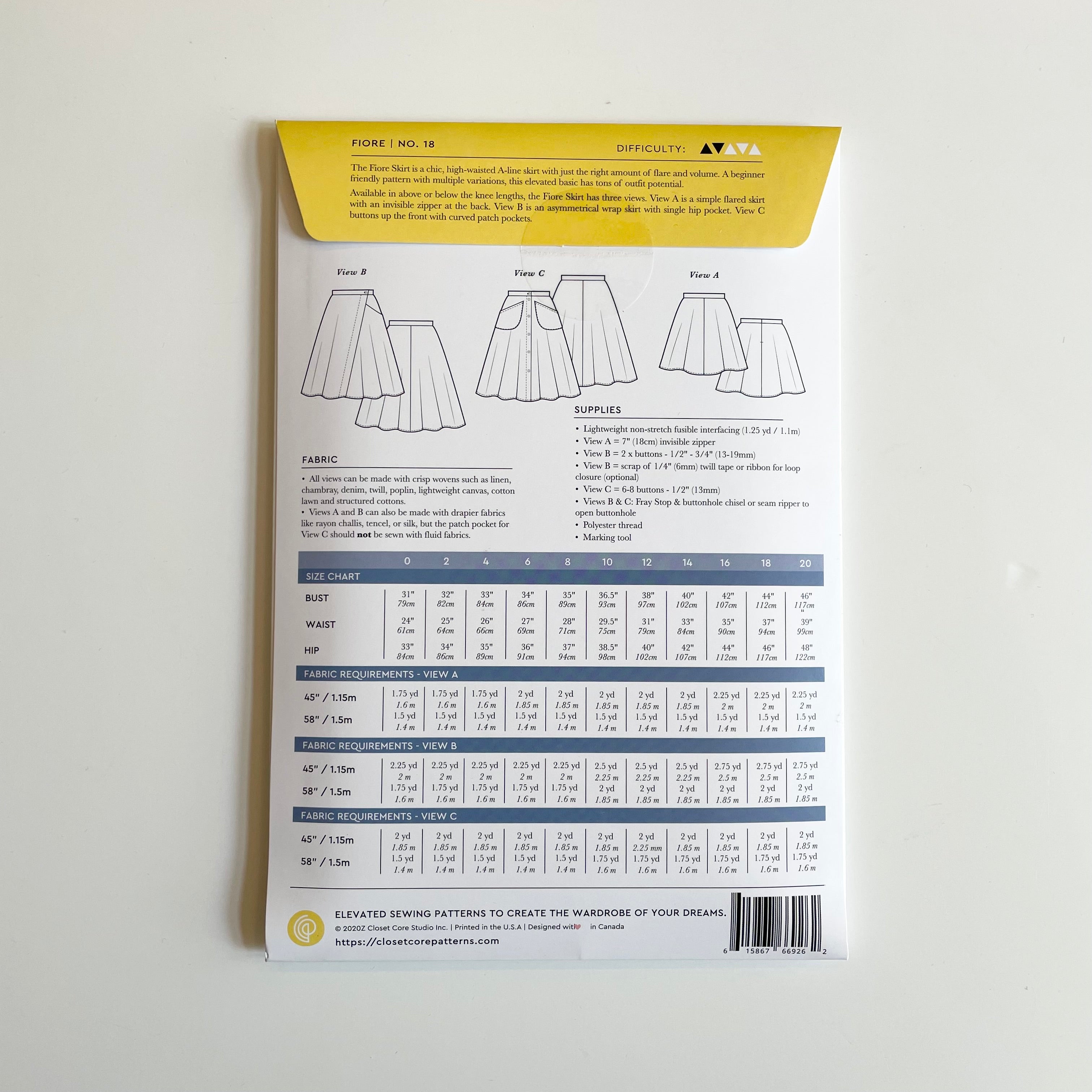 Closet Core Patterns : Fiore Skirt