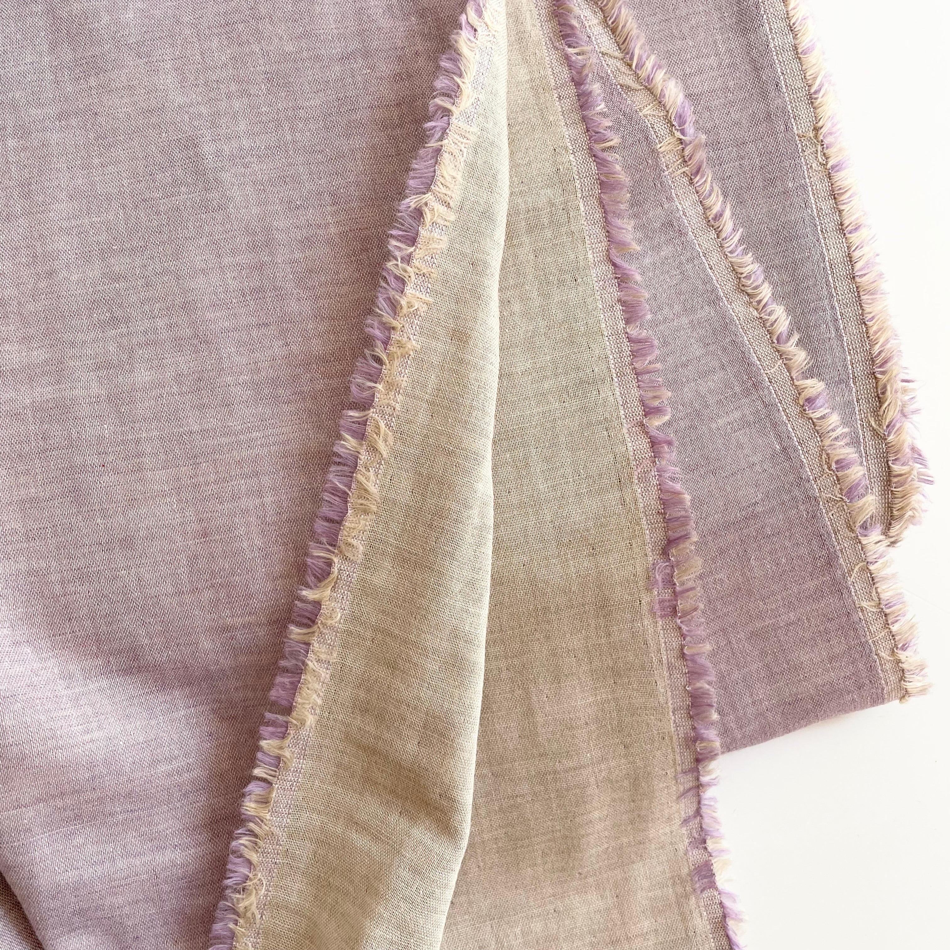 Organic Cotton Double Gauze - Lavender / Flax