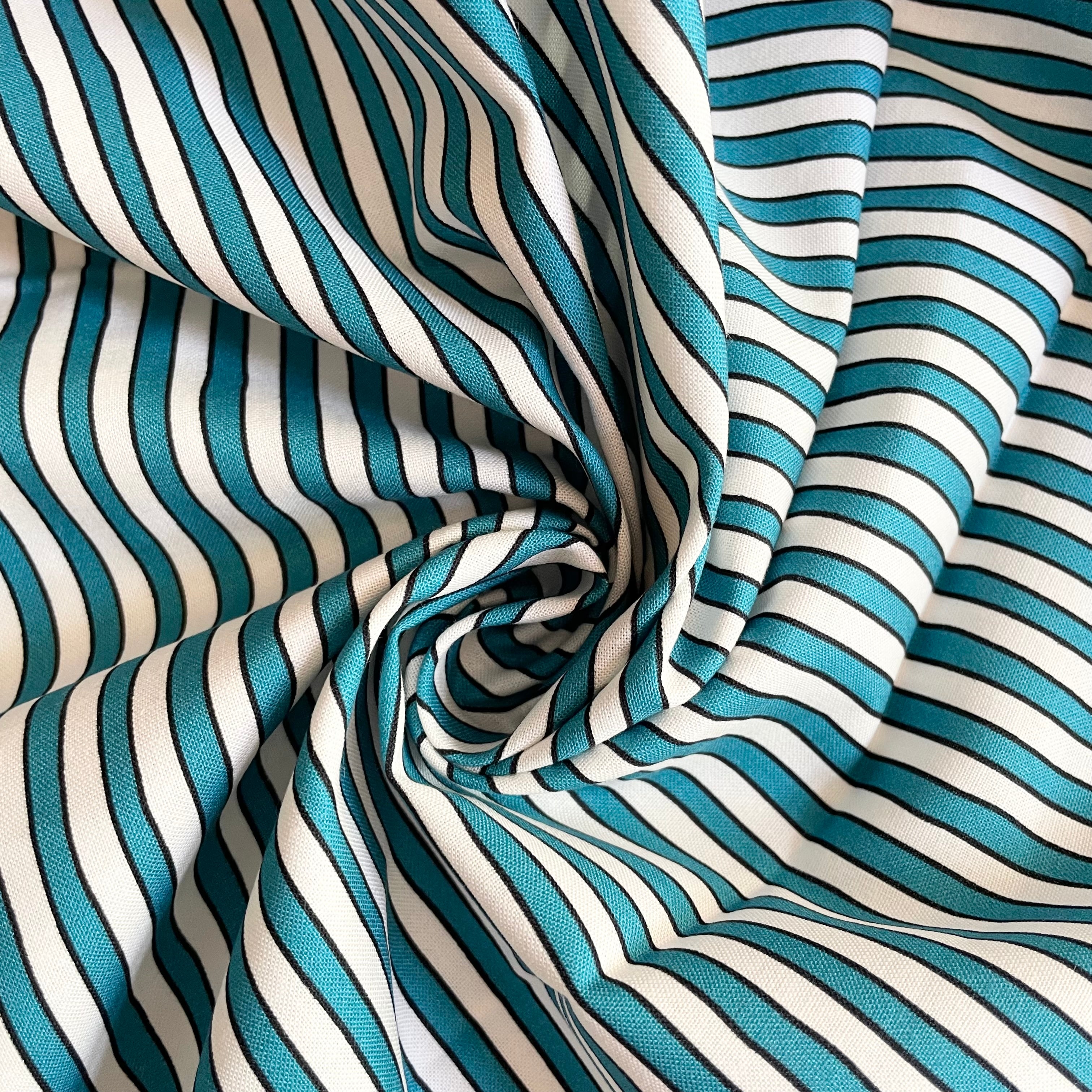 Cloud9 Organic Cotton : Goodnight Moon - Stripe White / Blue