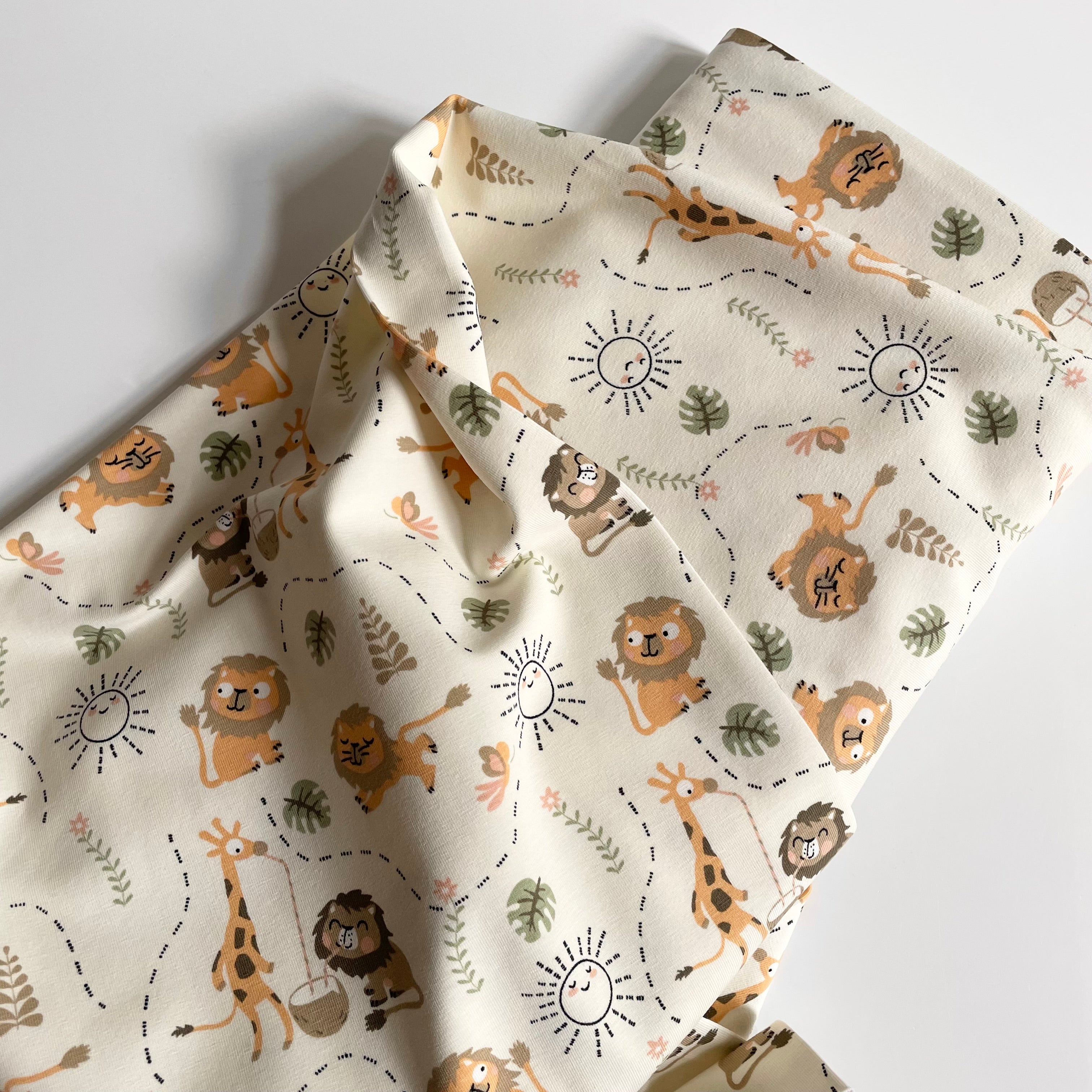 Stoffonkel Organic Jersey - Jungle Party