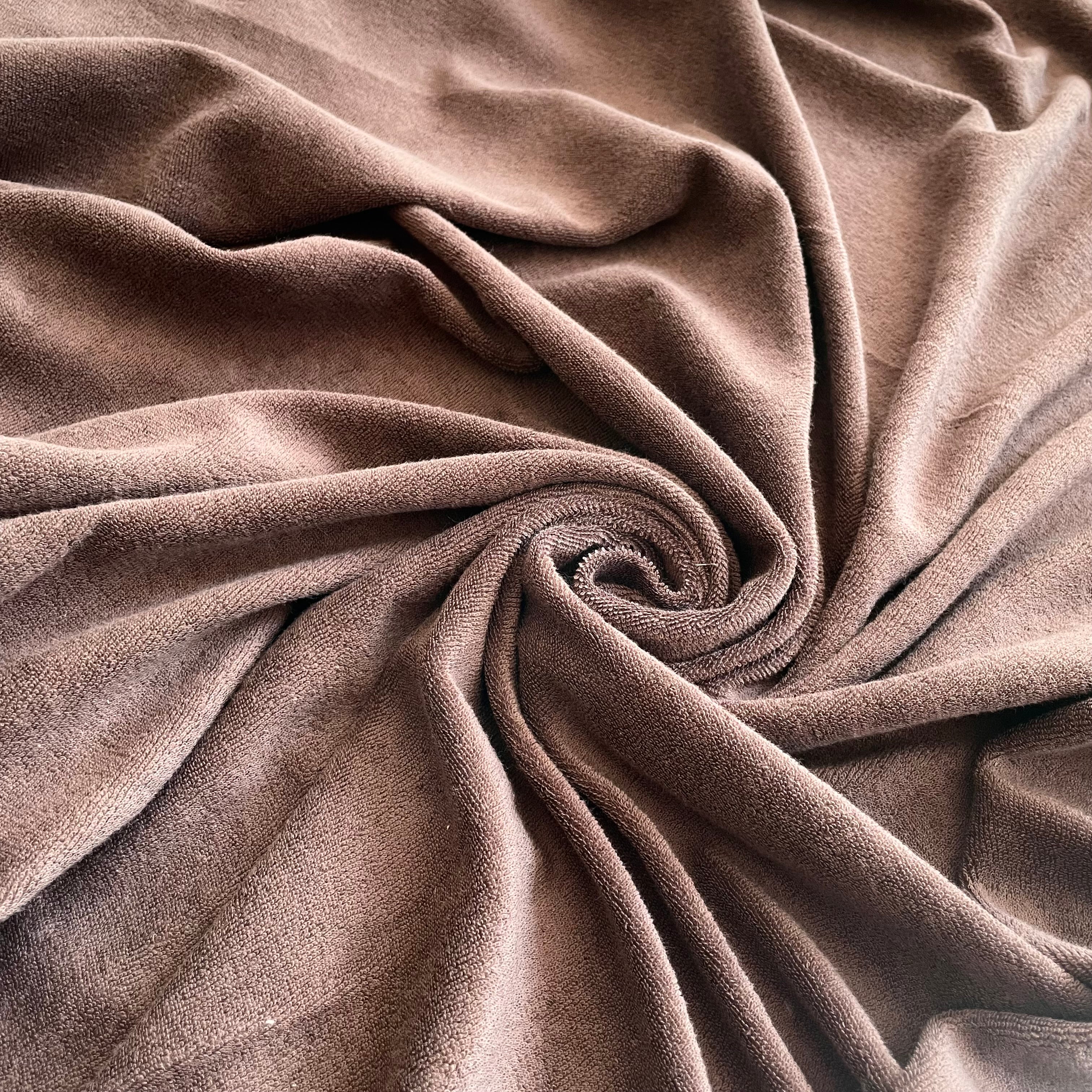 Organic Cotton Knitted Terry Cloth - Chestnut