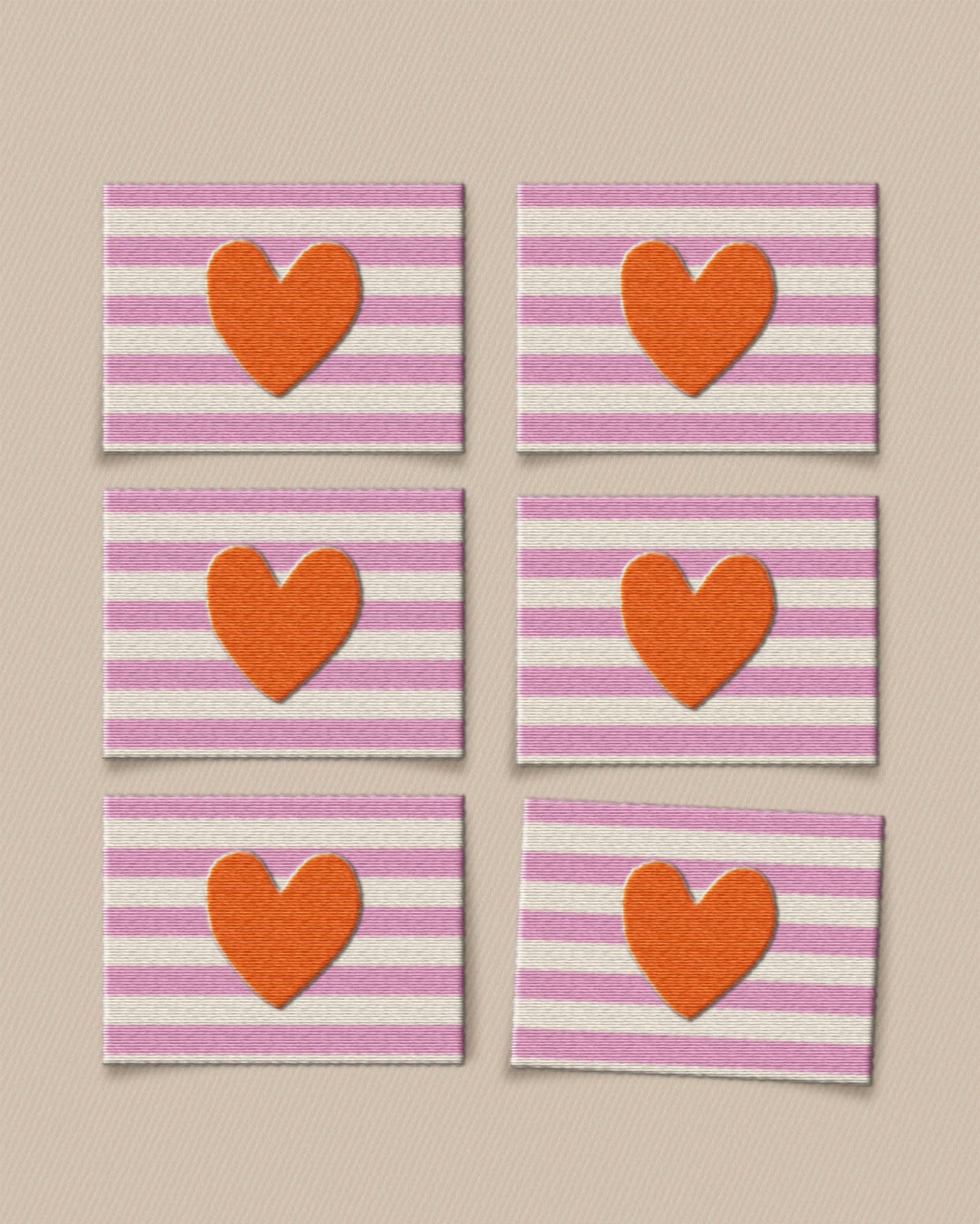 Matchy Matchy : Red Heart Large Garment Labels - Set of 6