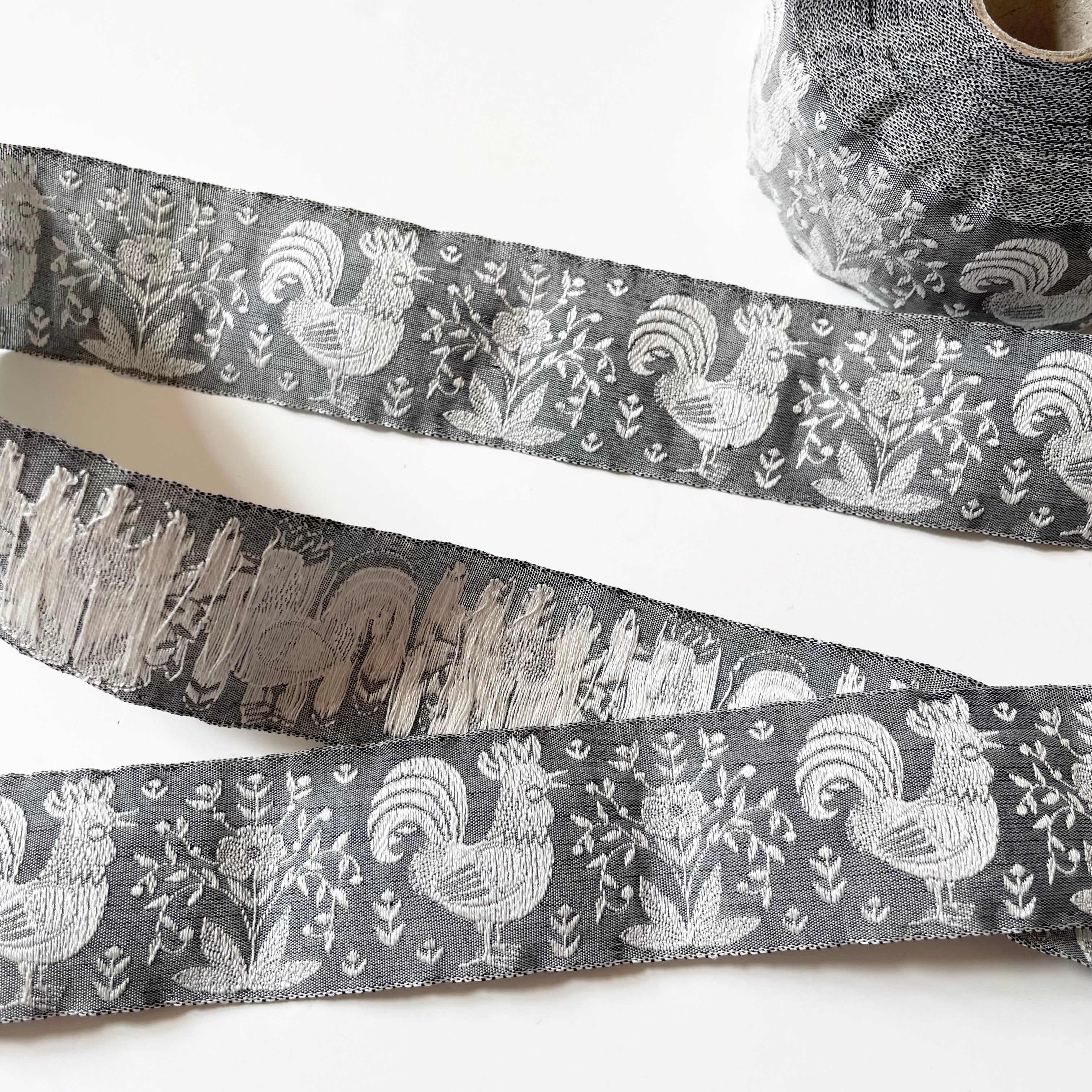 Kafka Ribbon : Tyrolean Rooster Gray