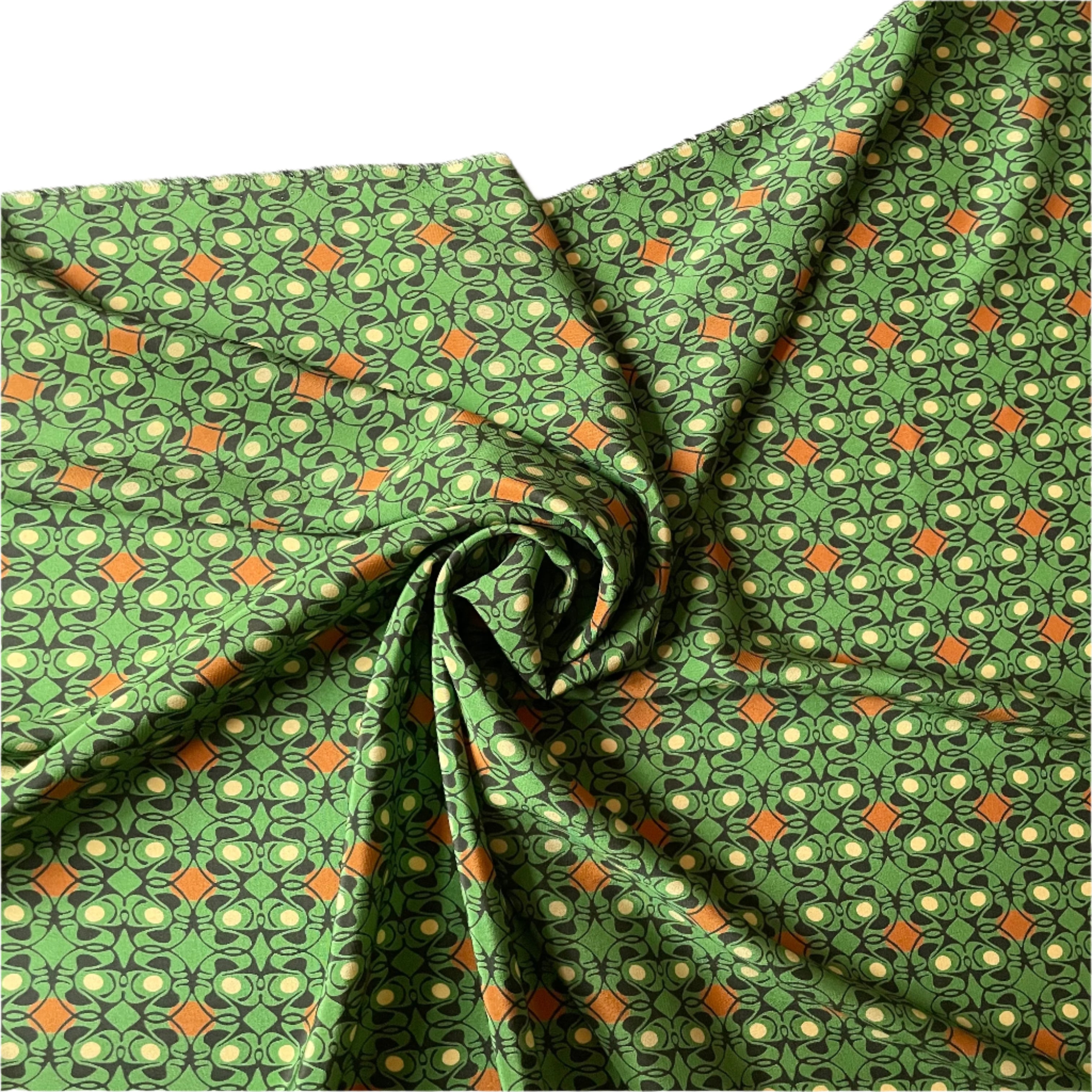 Liberty Fabrics Nouveau Brooch Kensington Crepe de Chine Silk Retold 150th Anniversary Collection