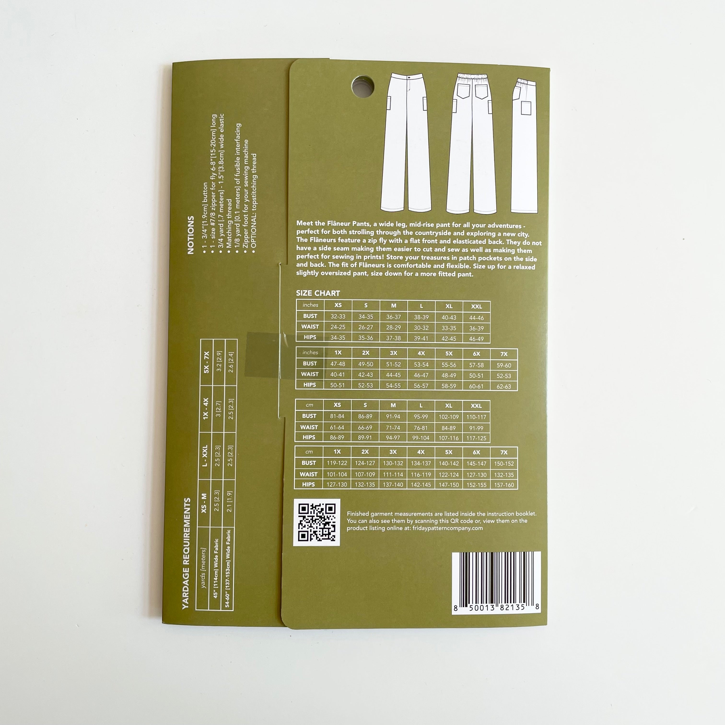 Friday Pattern Company : The Flaneur Pants
