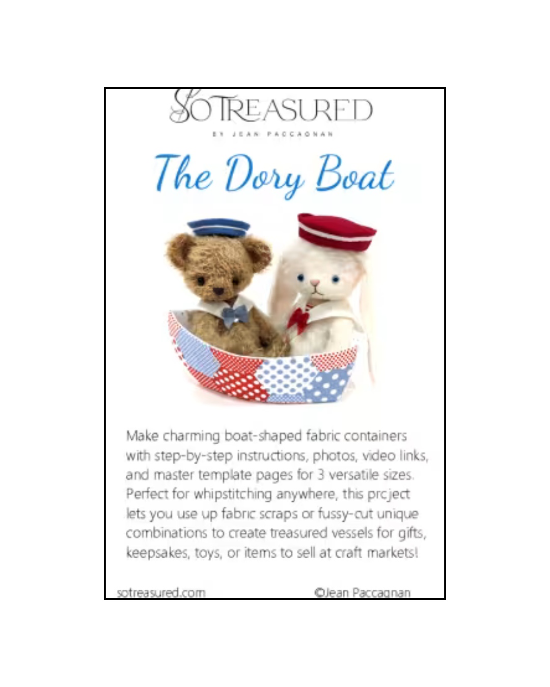 The Dory Boat English Paper Piecing Sewing Pattern