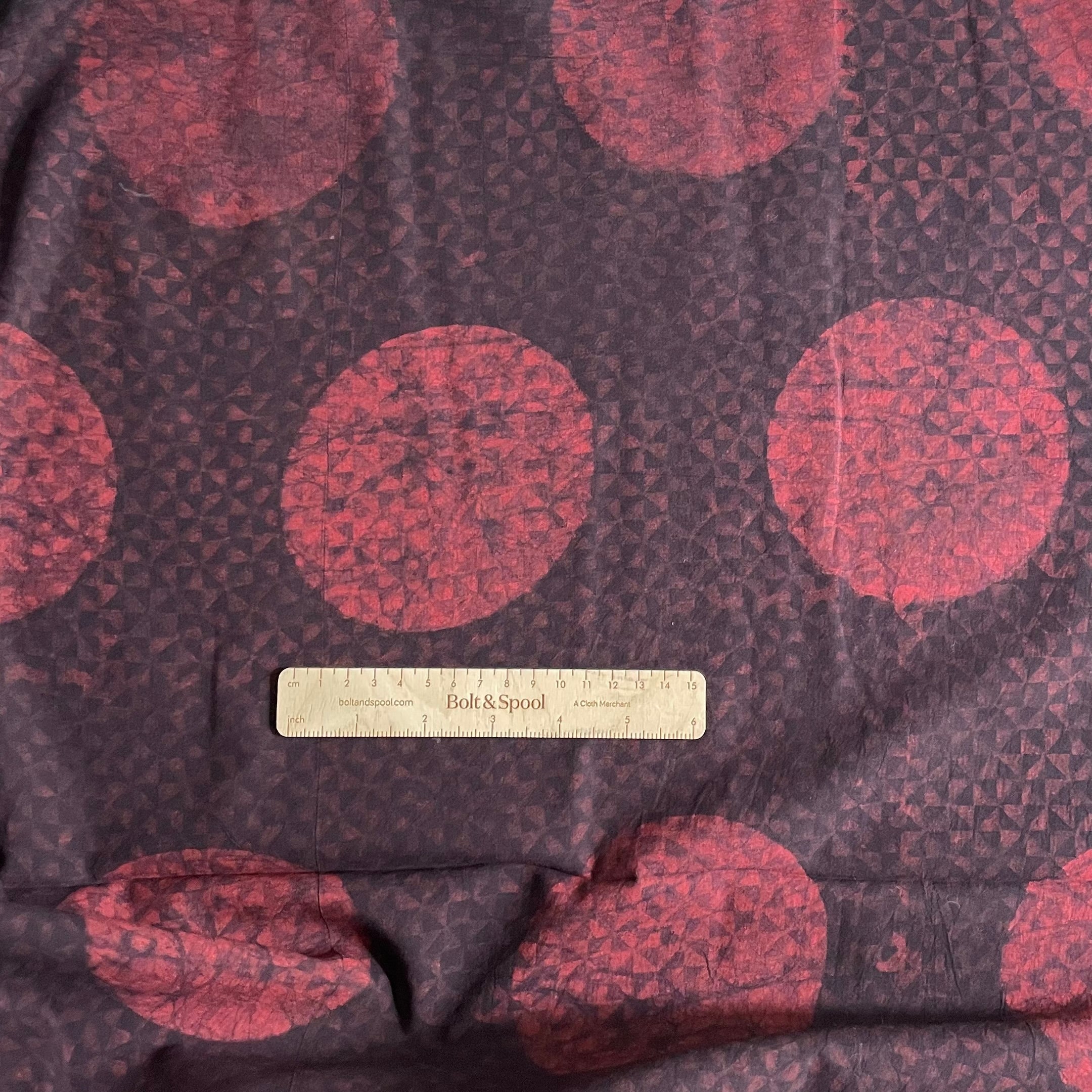 Bengal Handlooms Mud-Resist Cotton - Rust Garden