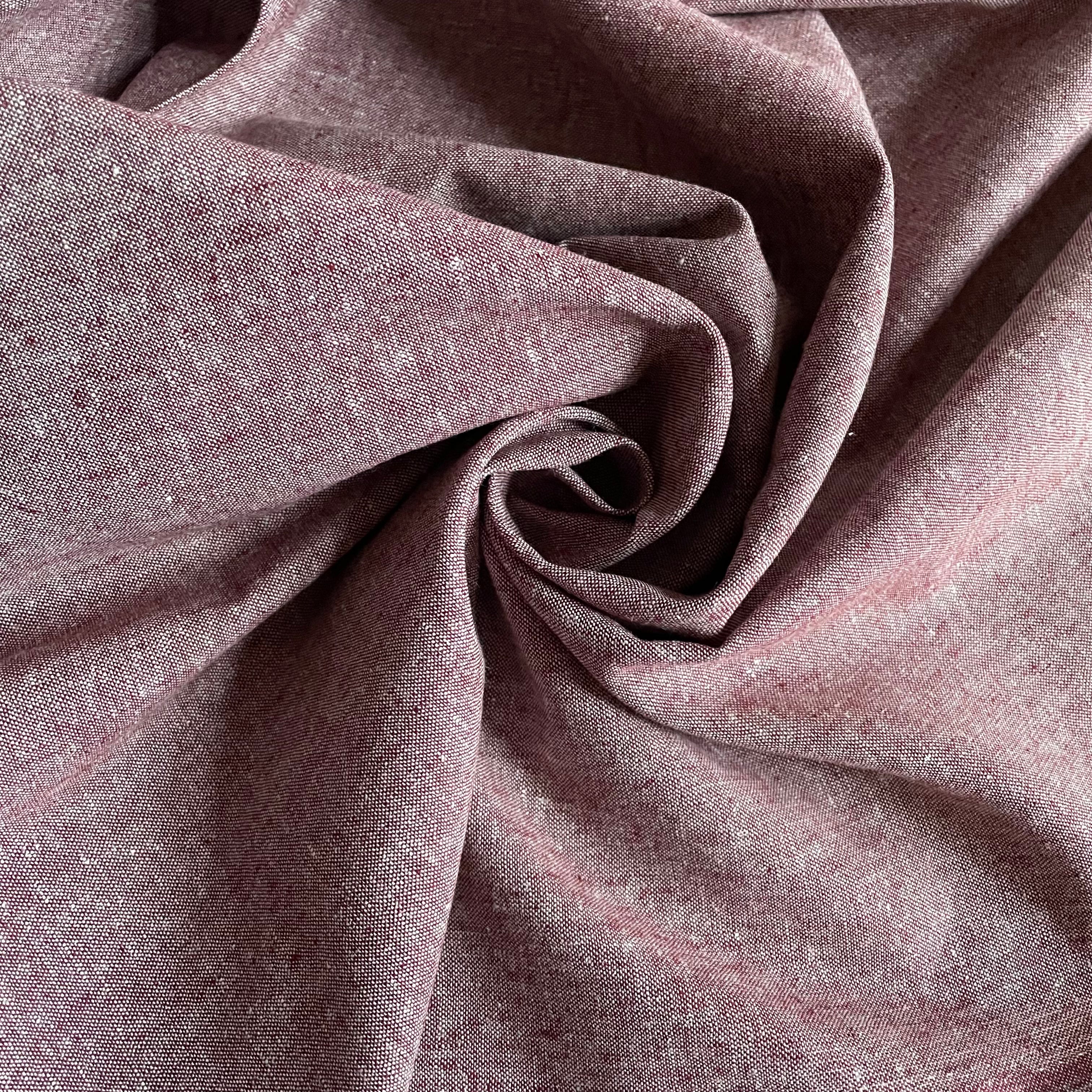 Robert Kaufman : Essex Linen / Cotton - Rust