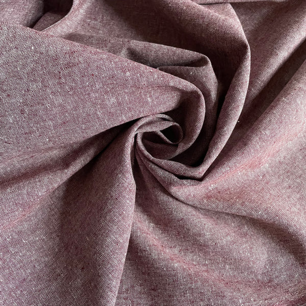 Robert Kaufman : Essex Yarn Dyed Linen / Cotton - Rust