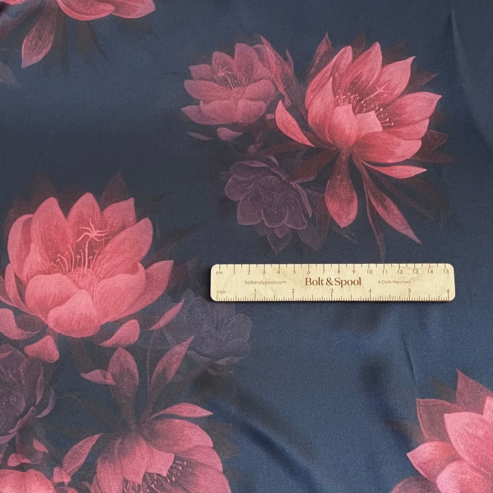 Liberty Fabrics Belgravia Silk Satin - Aura Night B