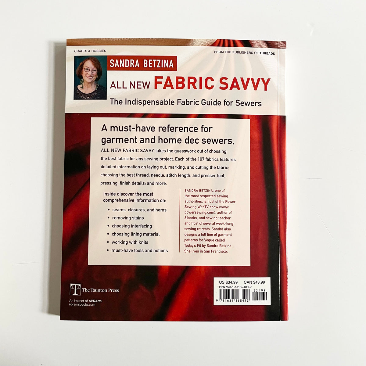 All New Fabric Savvy - Sandra Betzina