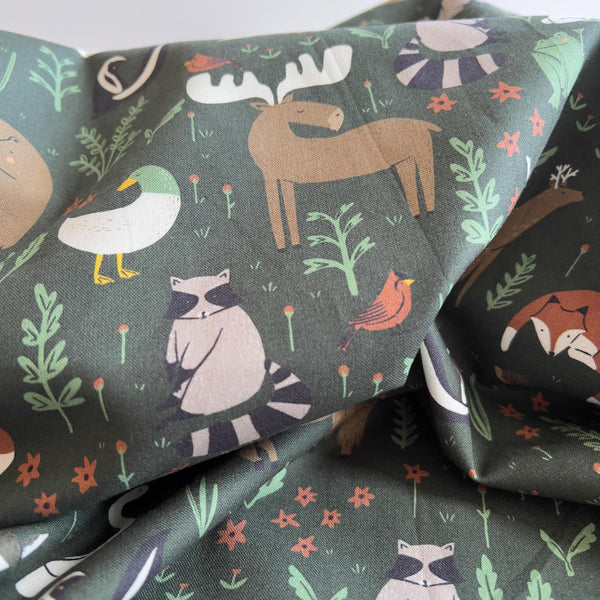 Cloud9 Organic Cotton : Wild Things - Woodlands
