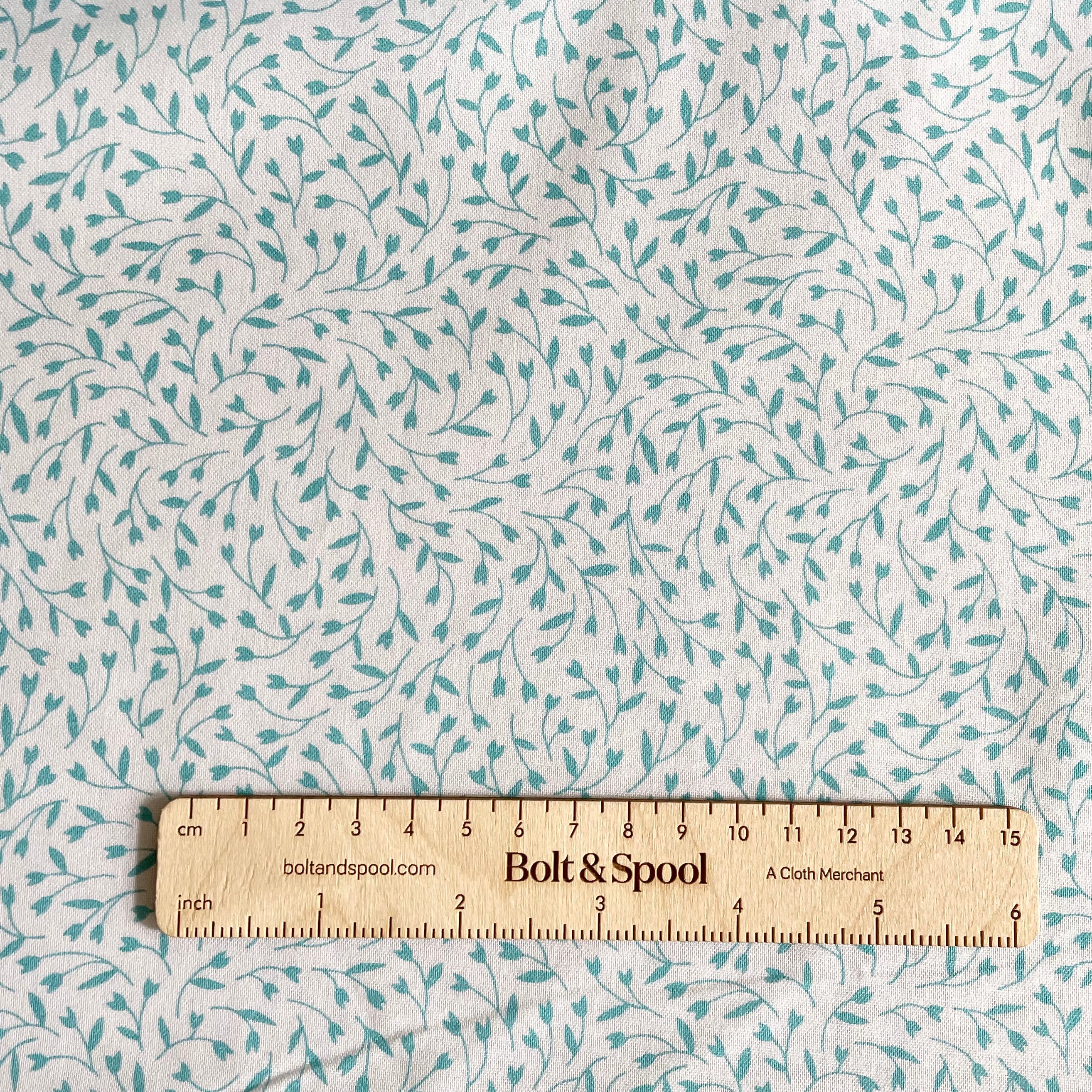 Felicity Fabrics : Wild & Free - Tiny Tulips Blue quilting cotton