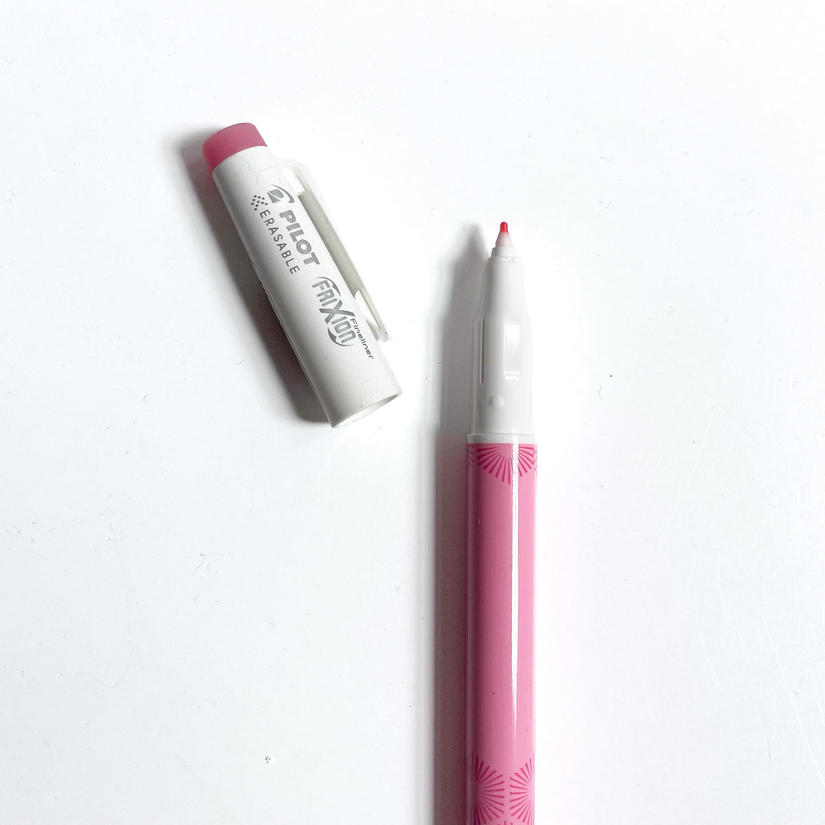 Pilot Pink Frixion Heat-erasable marking pen
