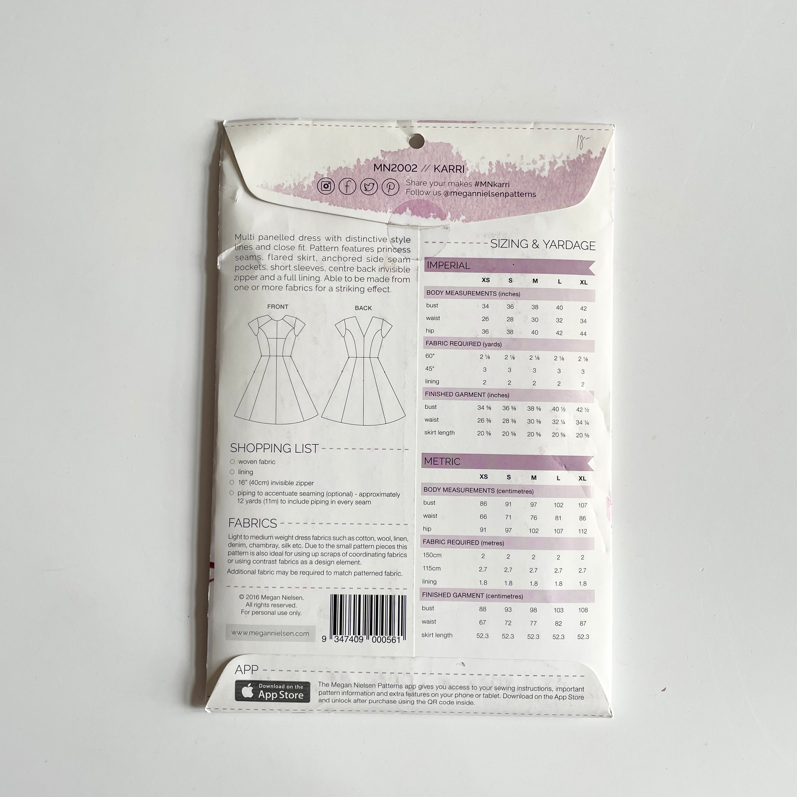 Megan Nielsen Patterns : Karri Dress