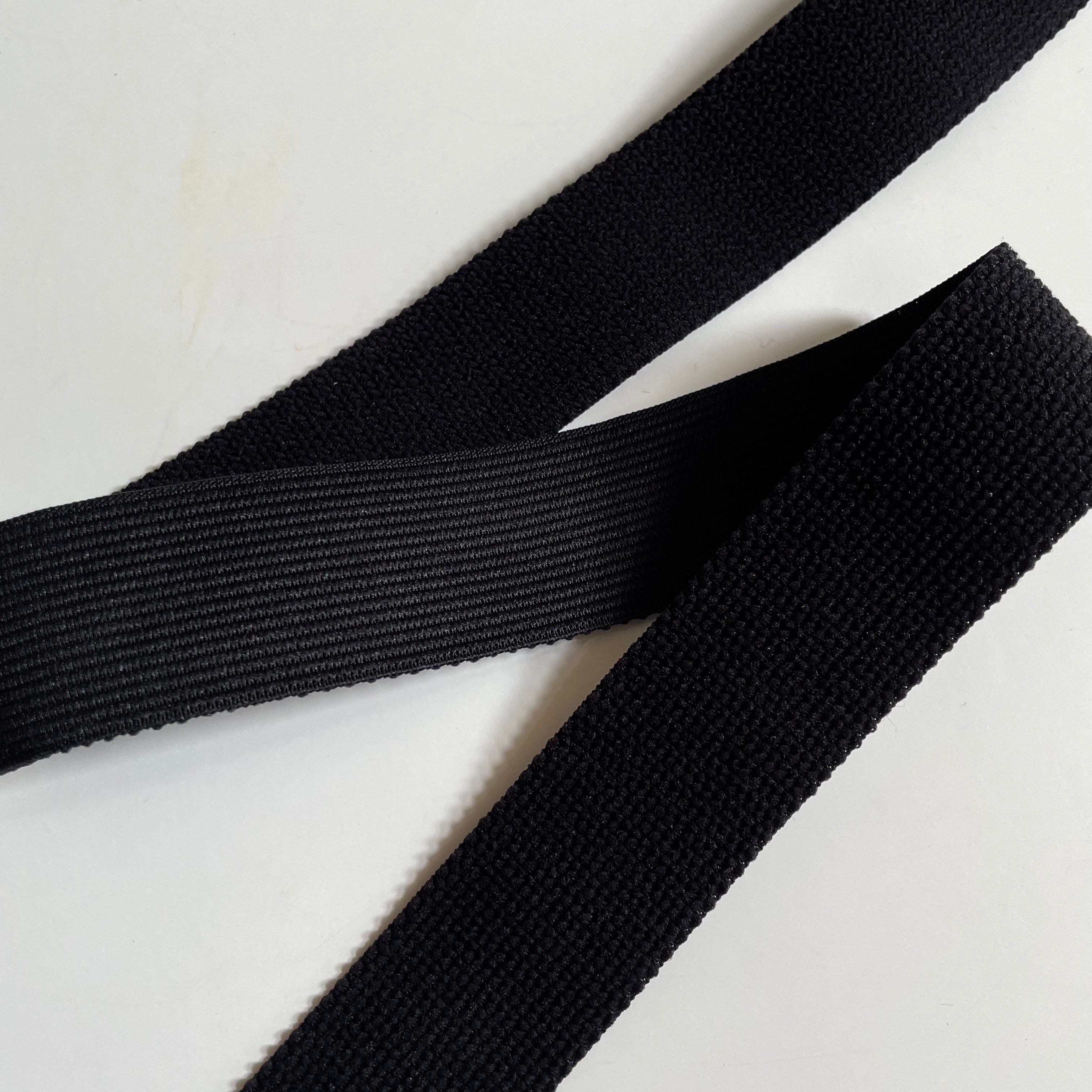 Plush Knit Elastic - 1-1/8" Black