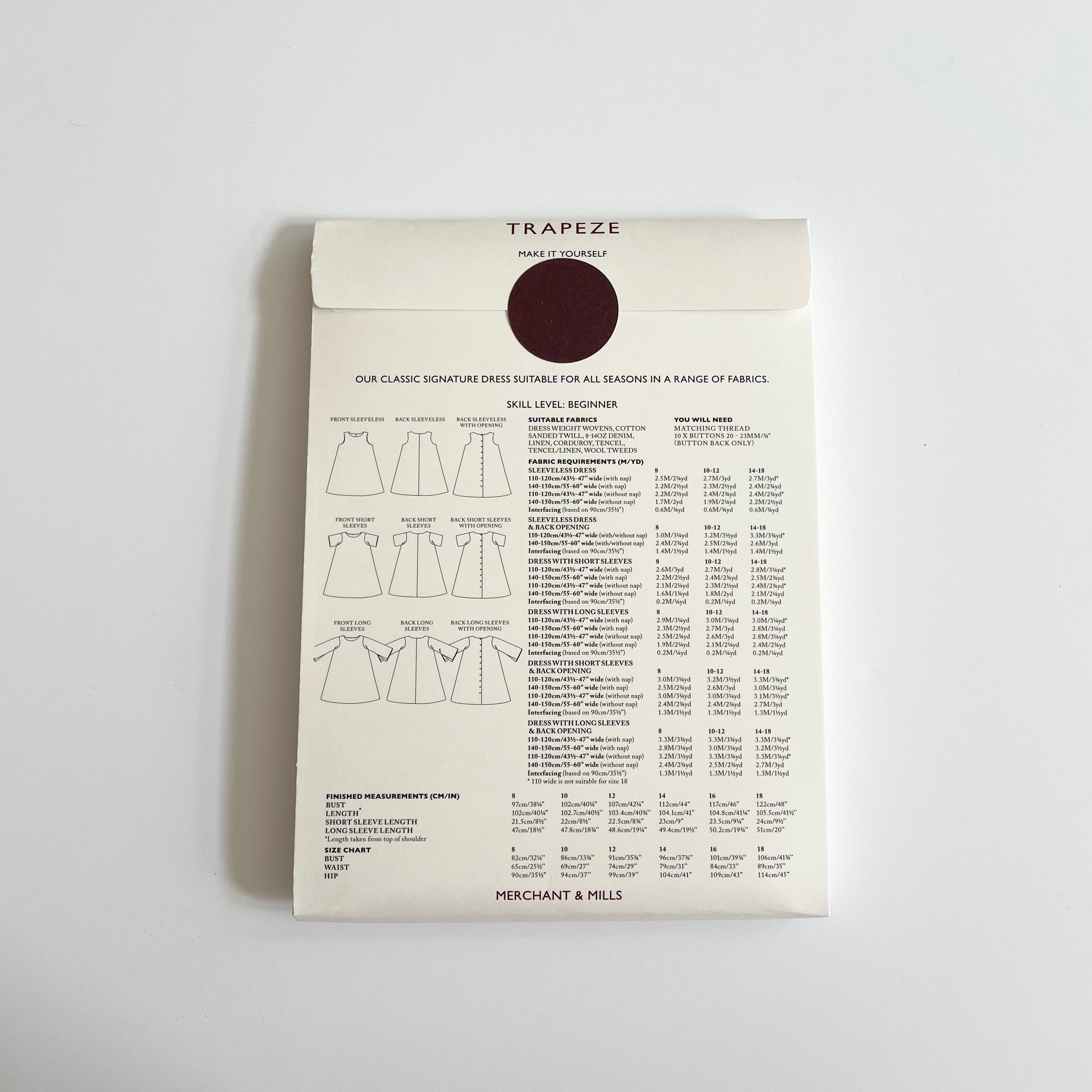 Merchant & Mills : Trapeze Dress