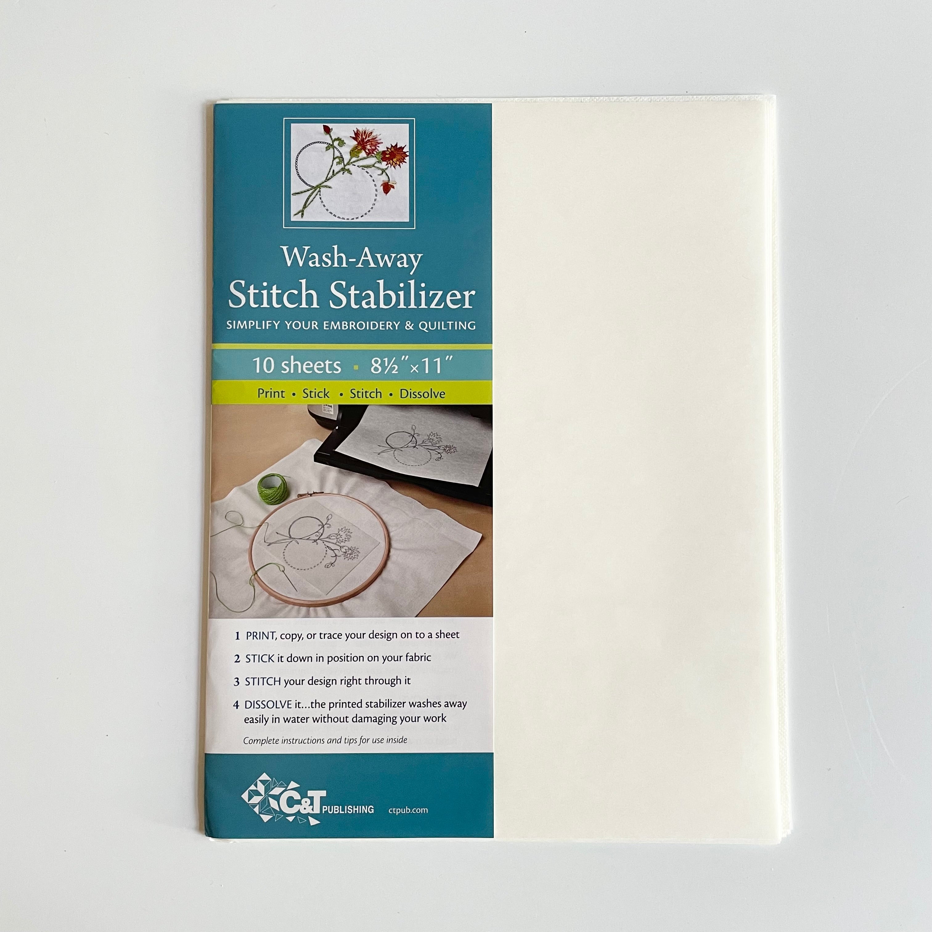 Wash-Away Stitch Stabilizer