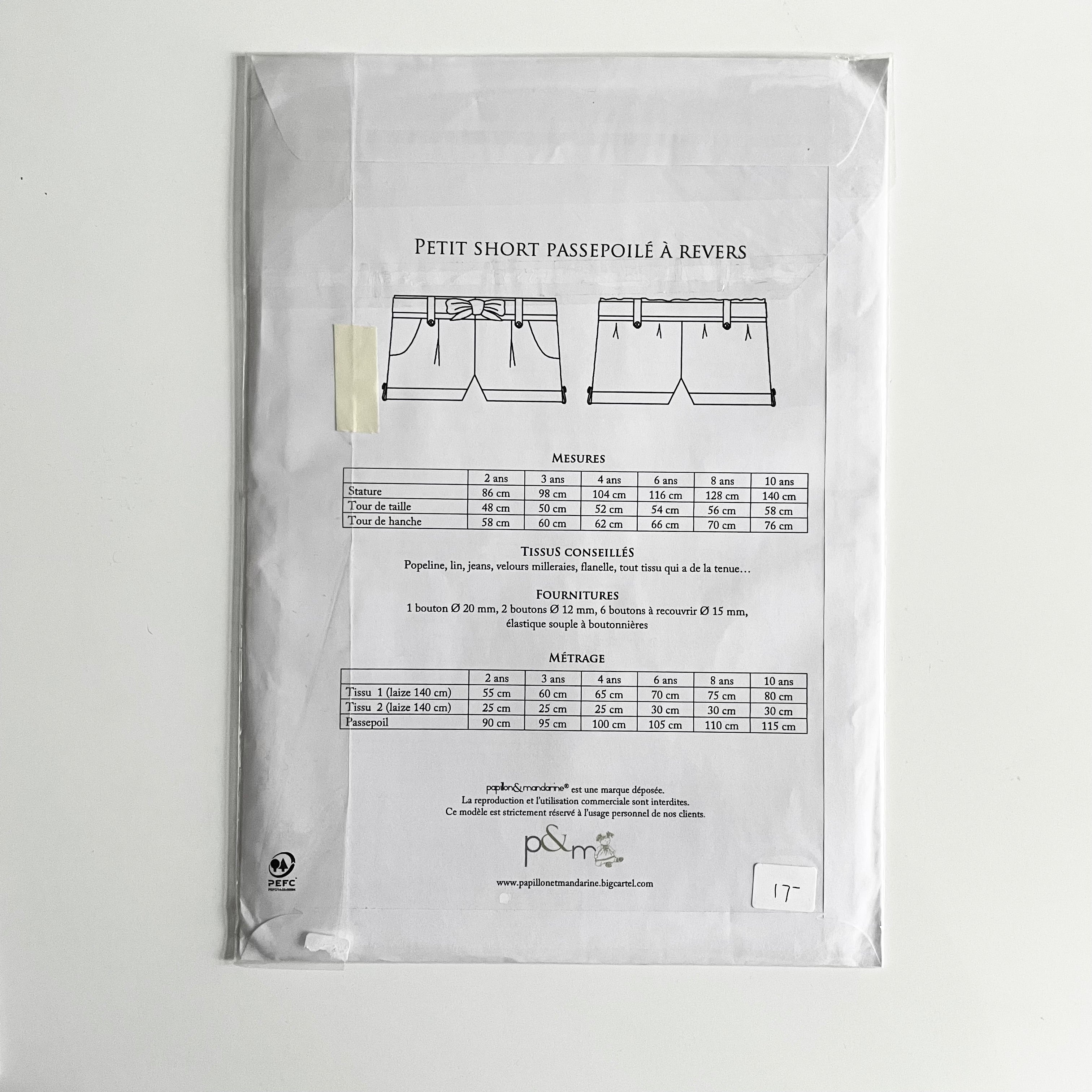 P&M Patterns : Ella Shorts
