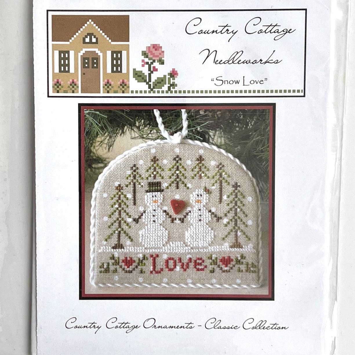 Counted Cross Stitch Pattern: "Snow Love" Ornament