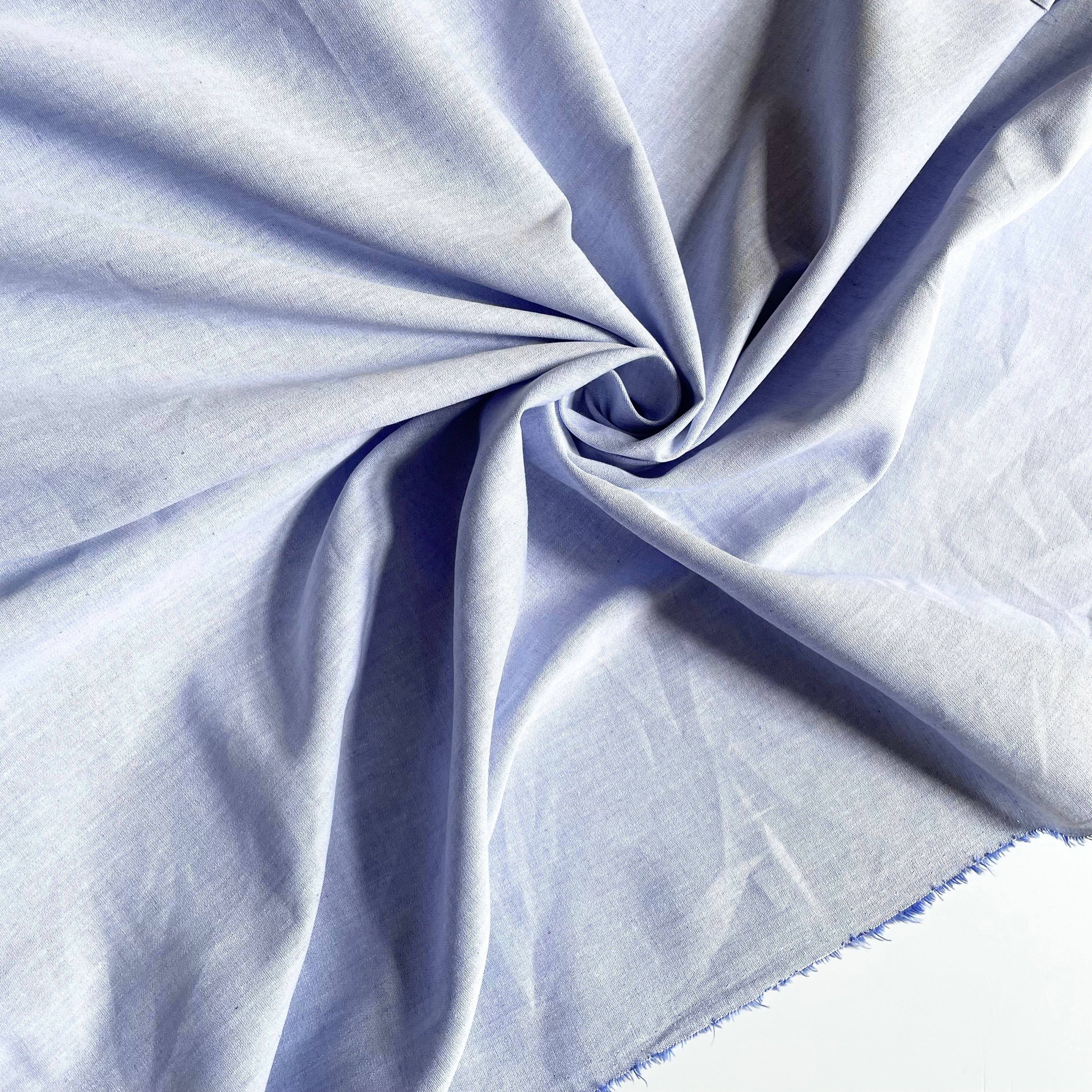 Cotton Sunwashed Chambray - Blue