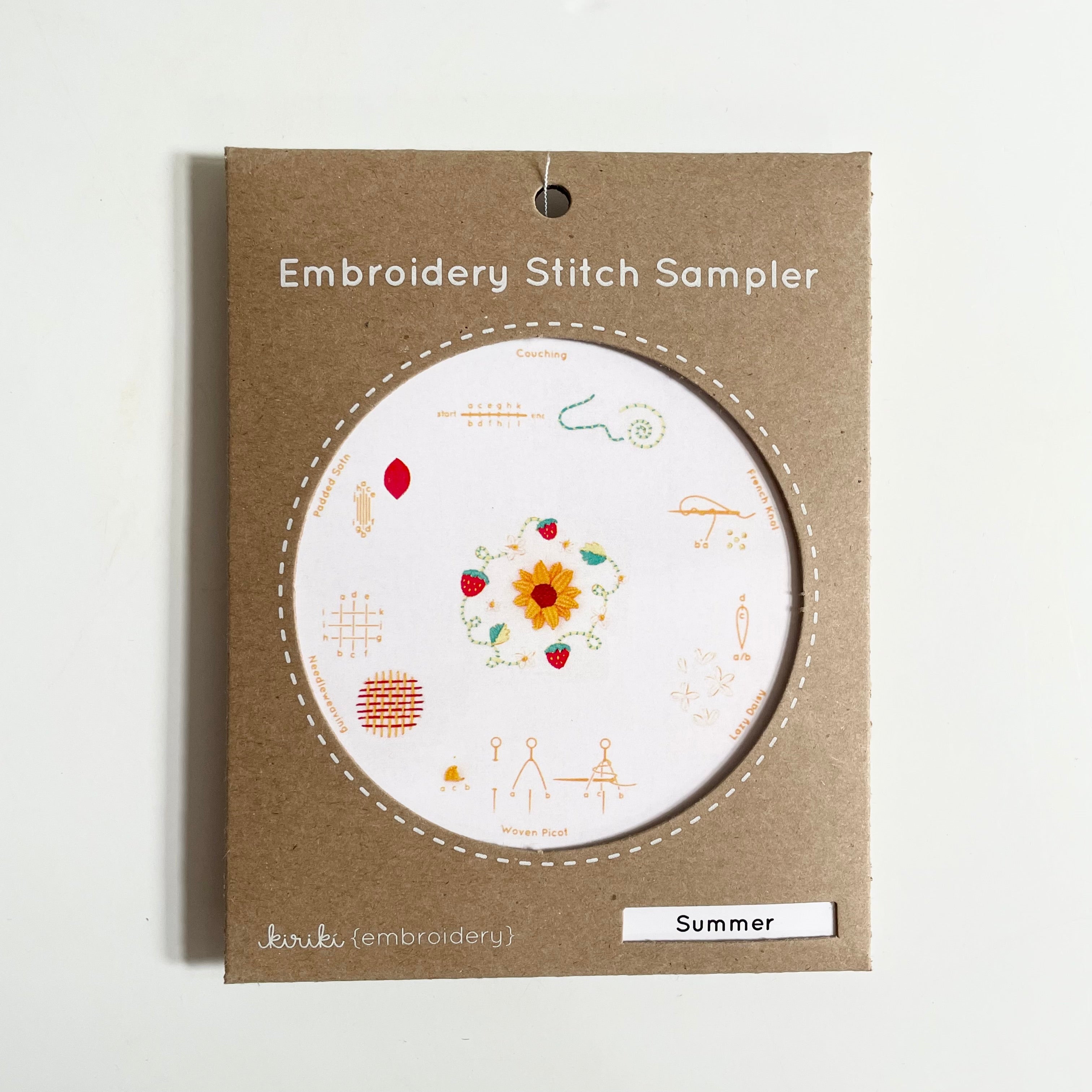 Kiriki Press Embroidery Stitch Sampler - Summer