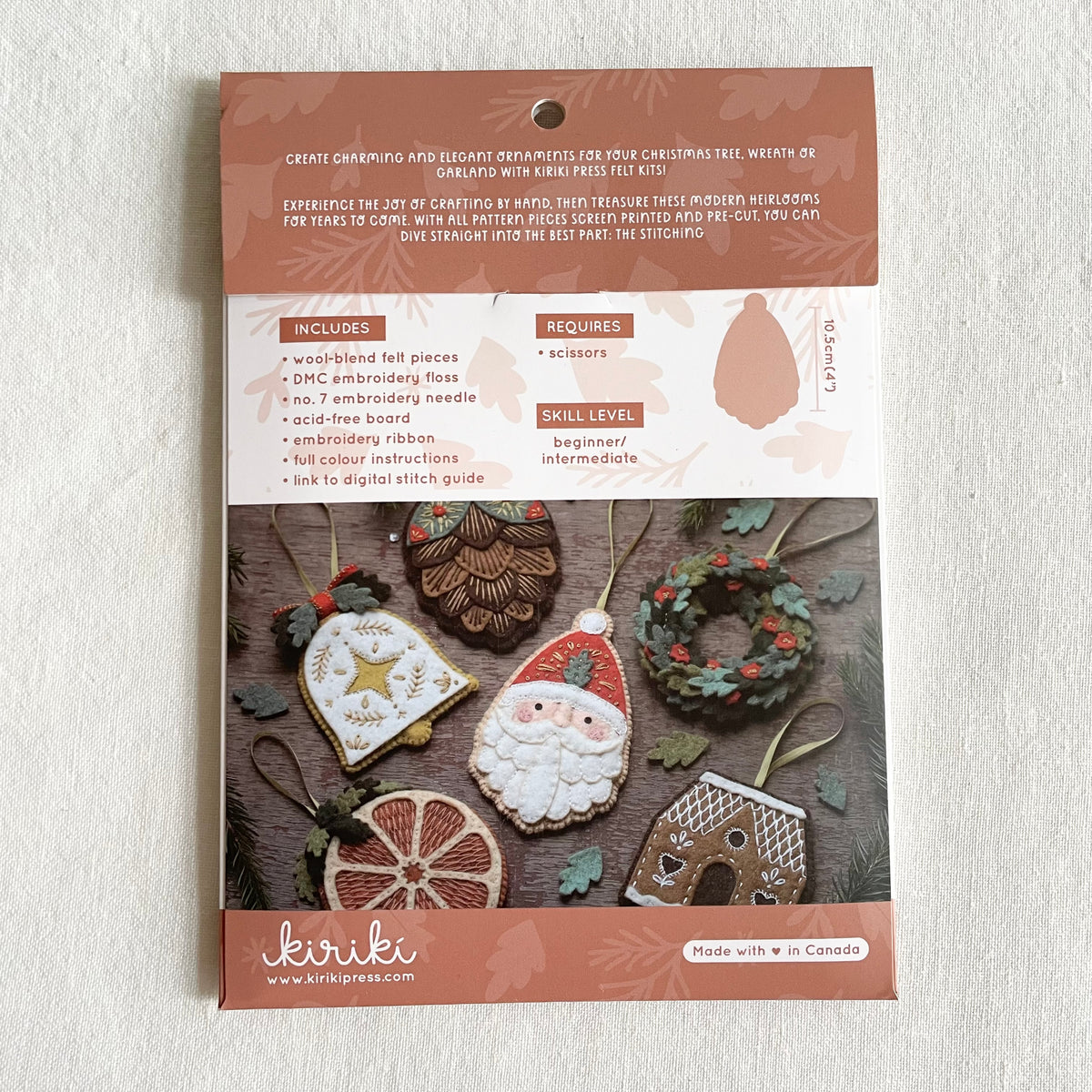 Kiriki Felt Ornament Kit - Santa Claus