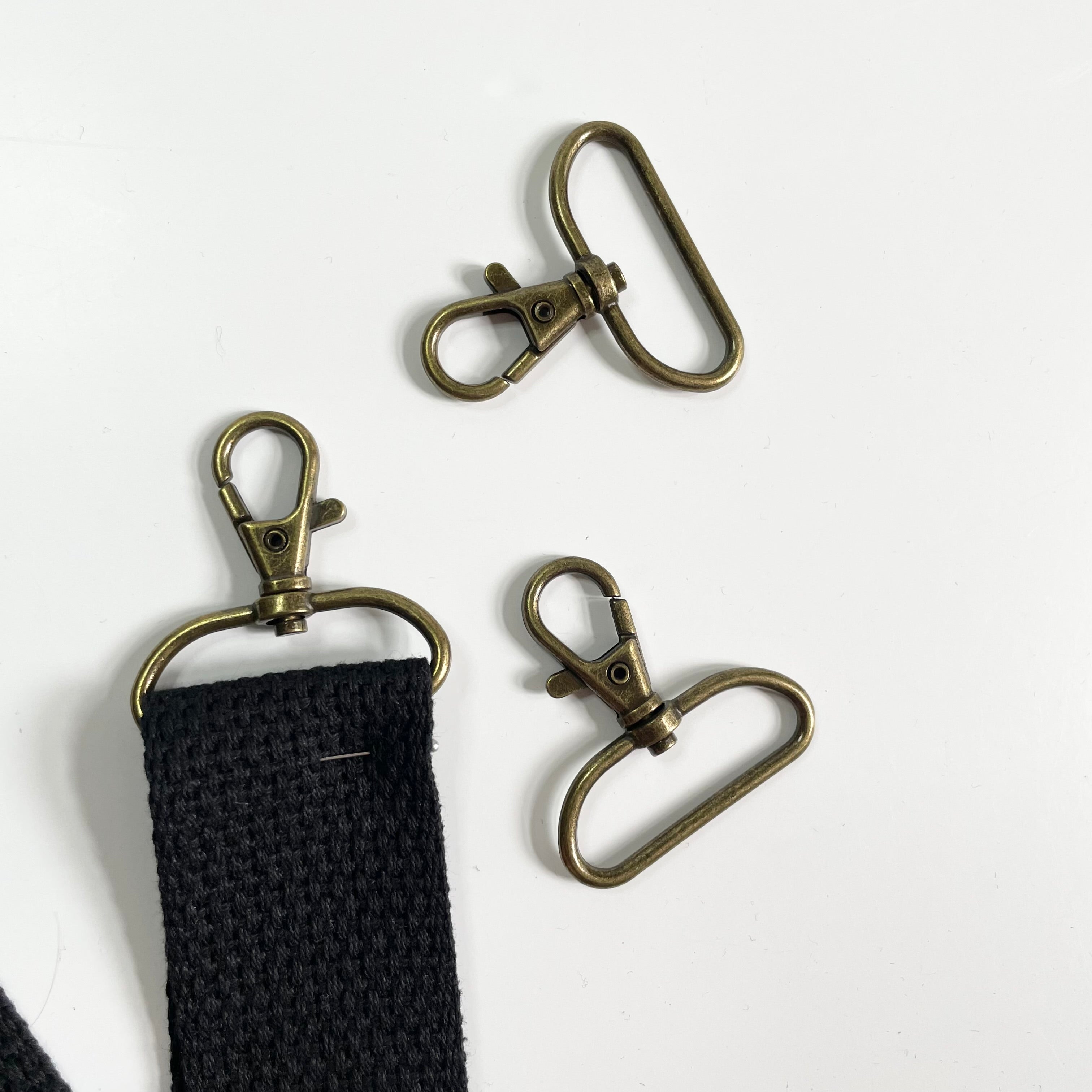 Swivel Trigger Snap Hooks - Antique Brass