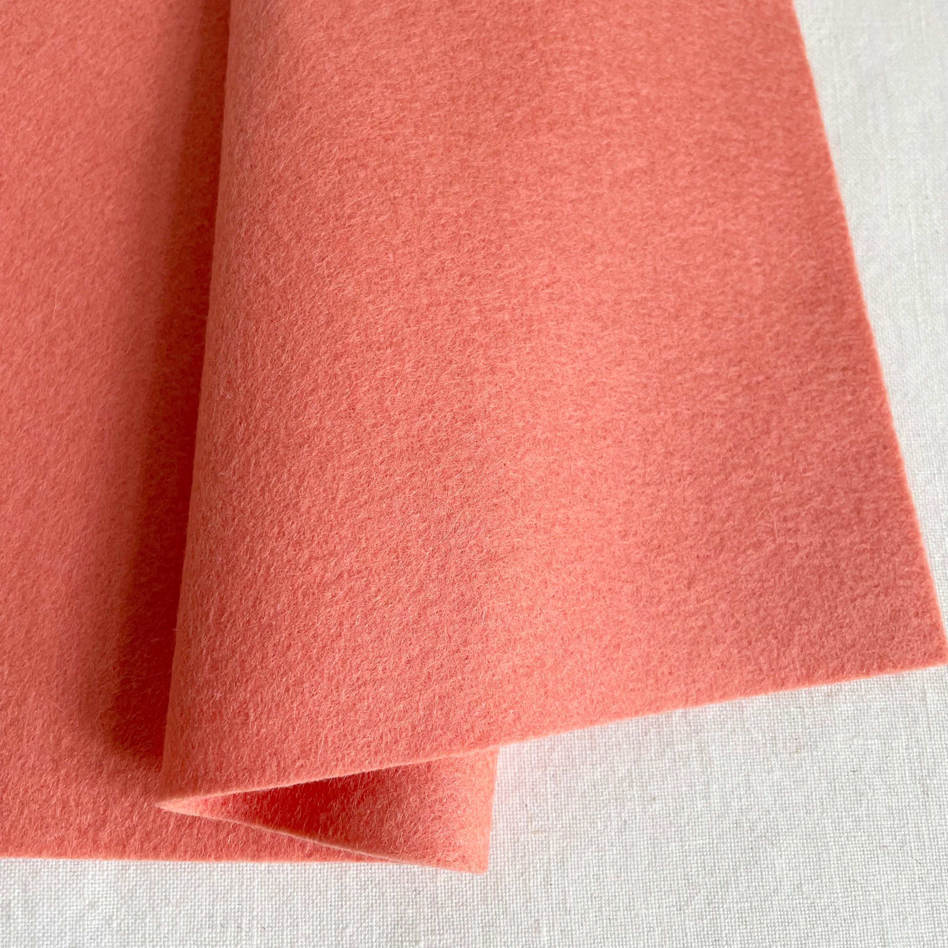barefoot Wool Felt papaya pink orange