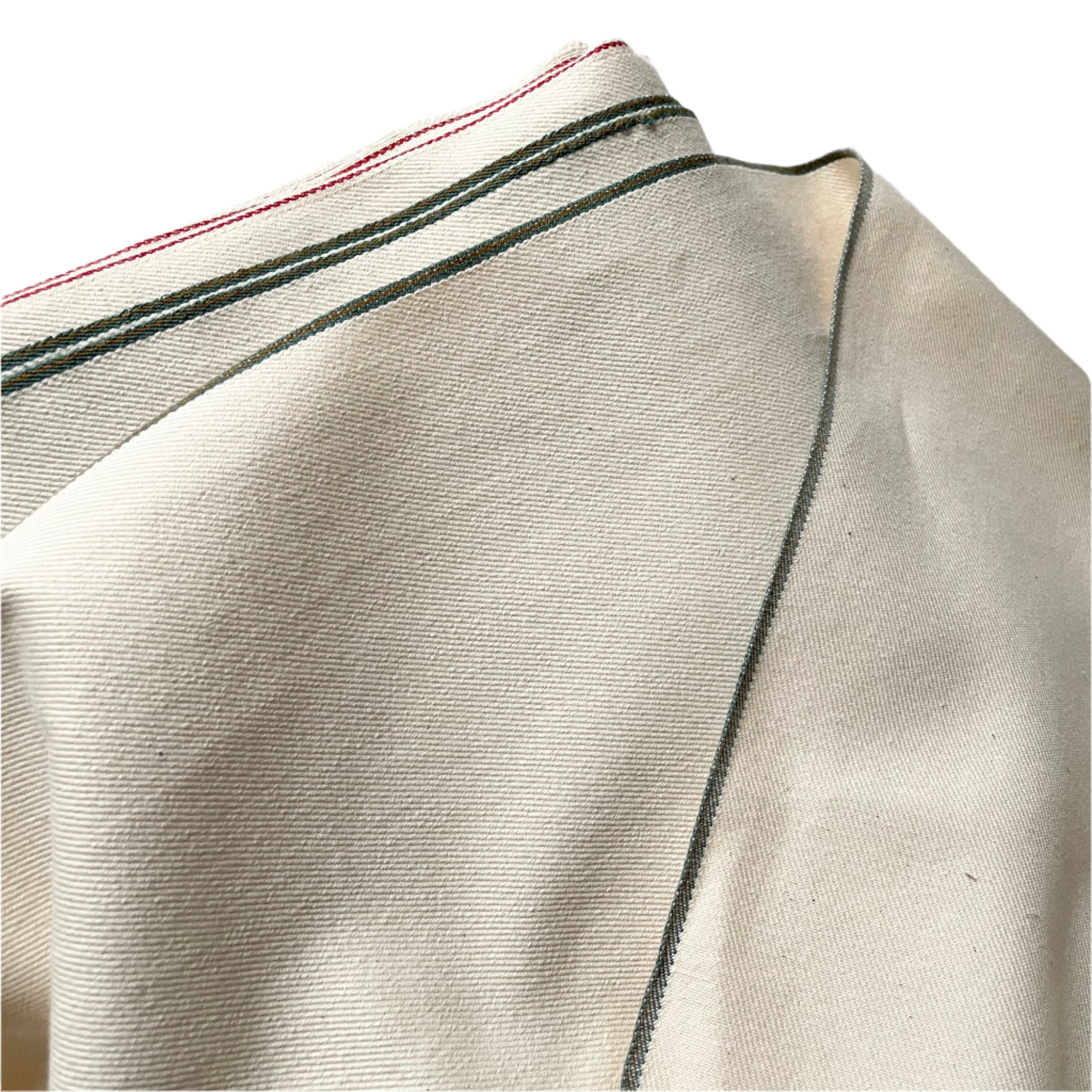 American-Made Organic Selvedge Denim - Ecru