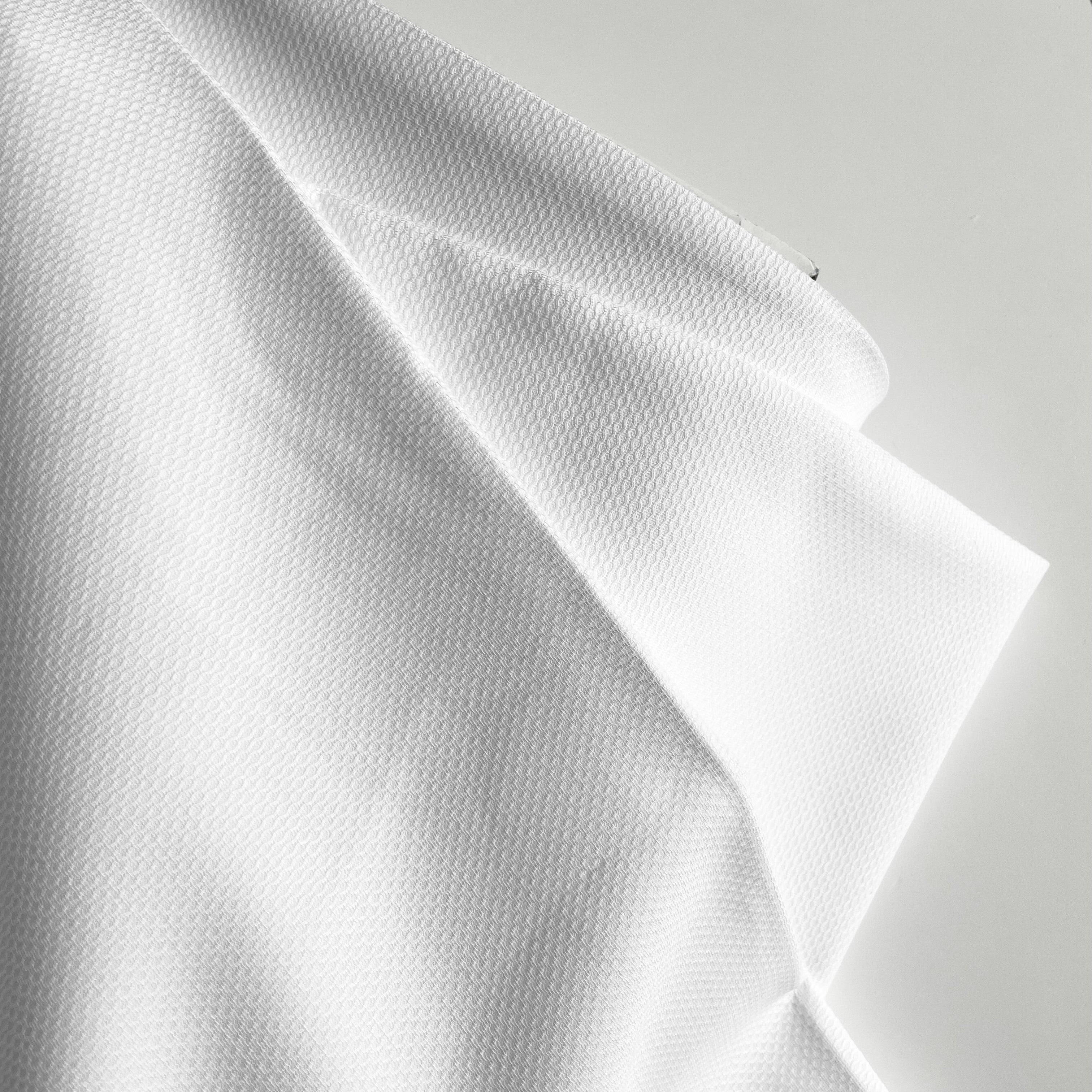 Pima Cotton Birdseye Pique - White