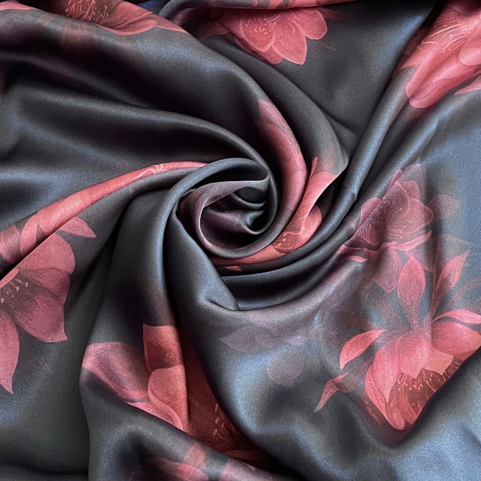 Liberty Fabrics Belgravia Silk Satin - Aura Night B