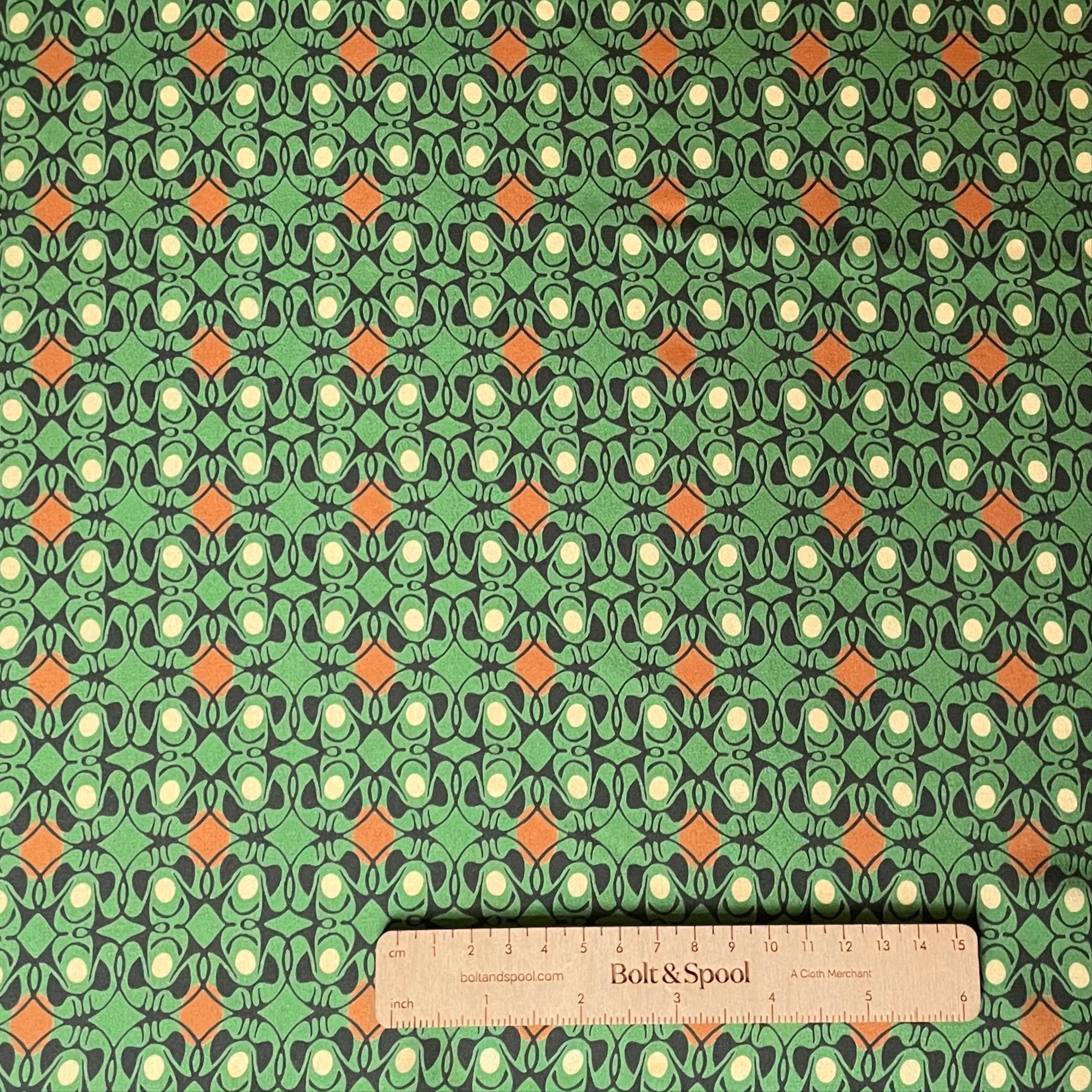 Liberty Fabrics Nouveau Brooch Kensington Crepe de Chine Silk Retold 150th Anniversary Collection