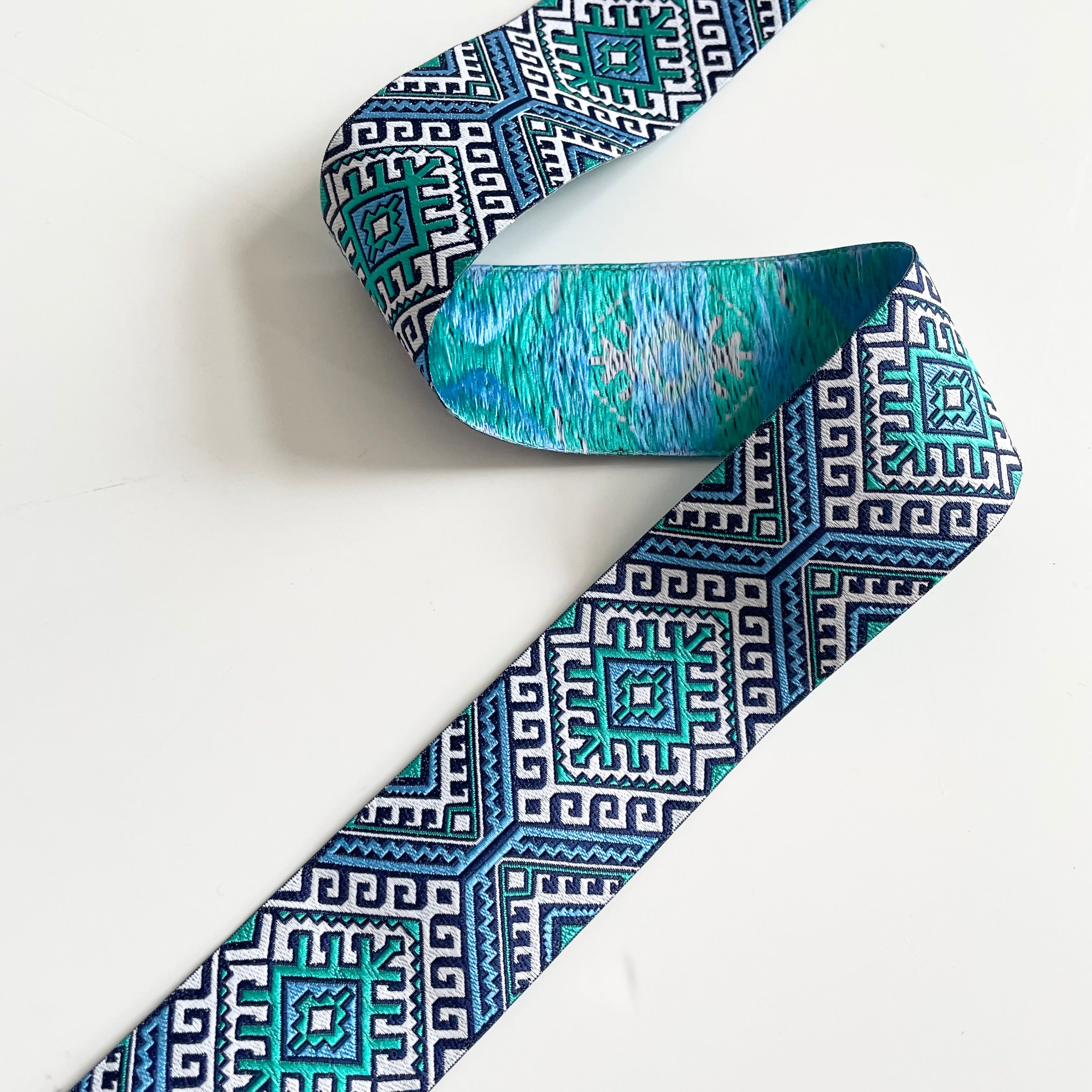 Amy Butler Ribbon : Blue & Camel Blanket