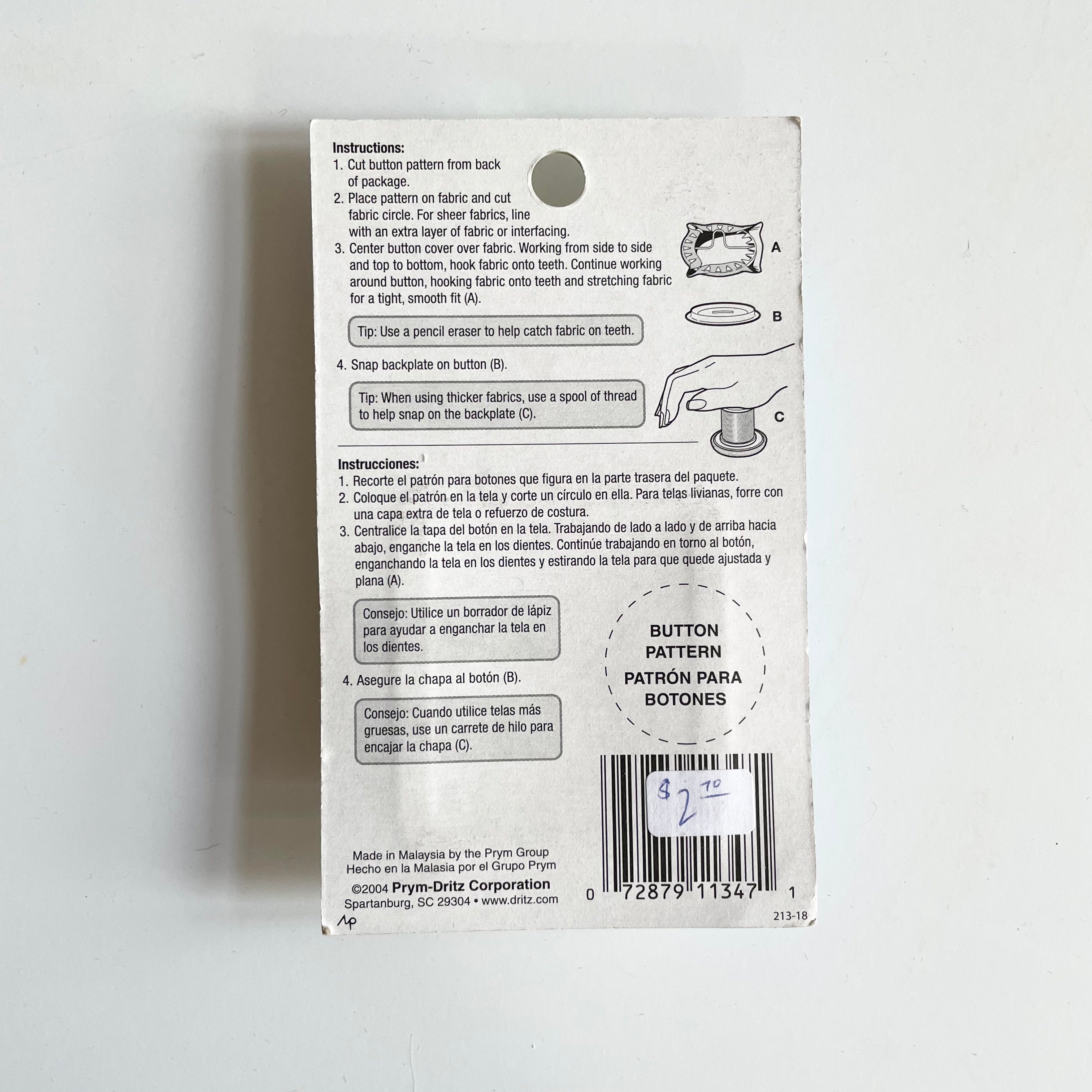 Dritz : Half Ball Cover Buttons