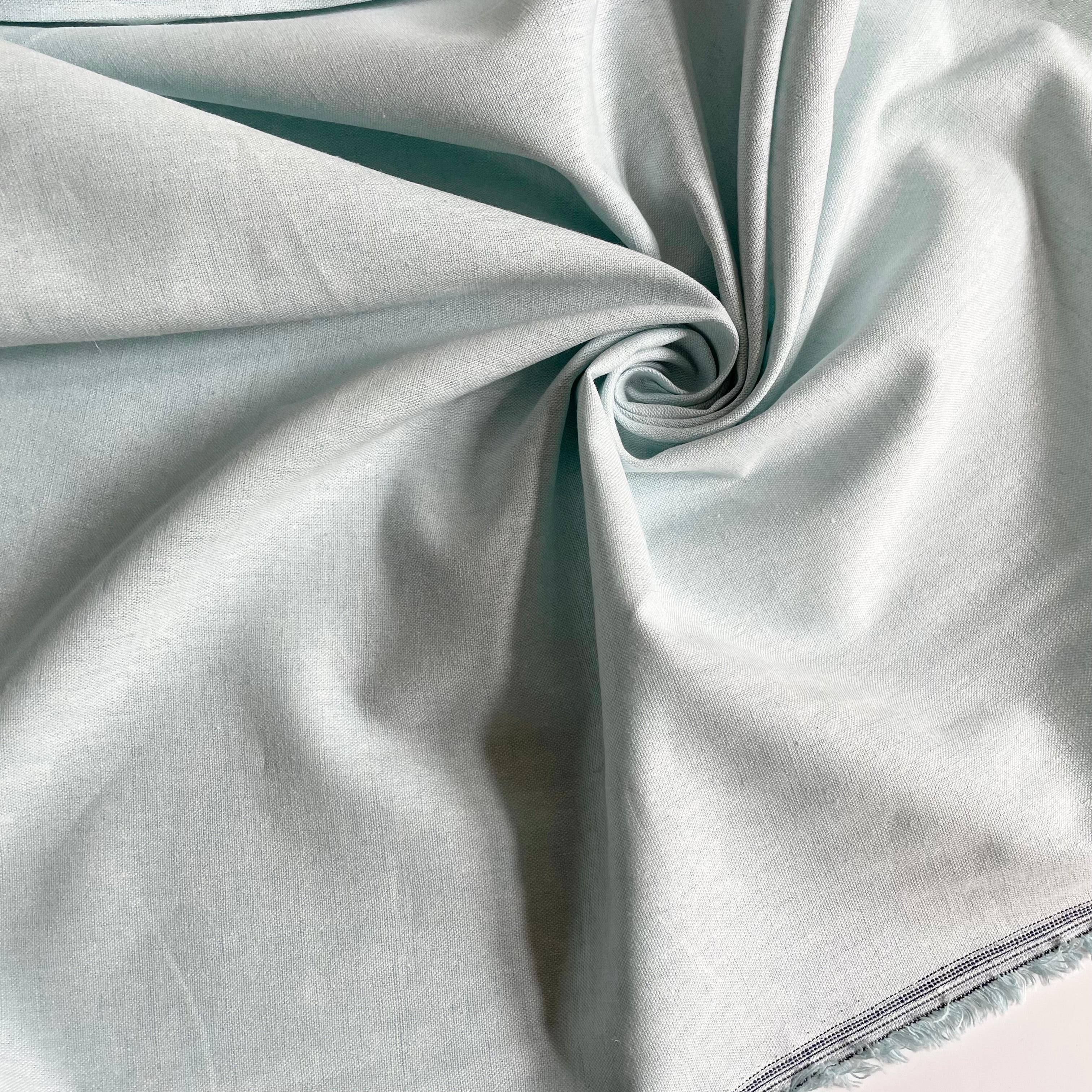 Robert Kaufman : Essex Linen / Cotton - Aqua