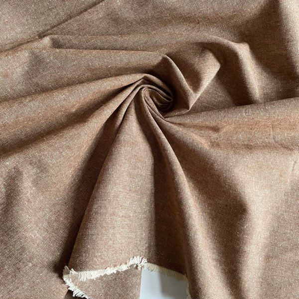Robert Kaufman : Essex Yarn Dyed Linen / Cotton - Nutmeg