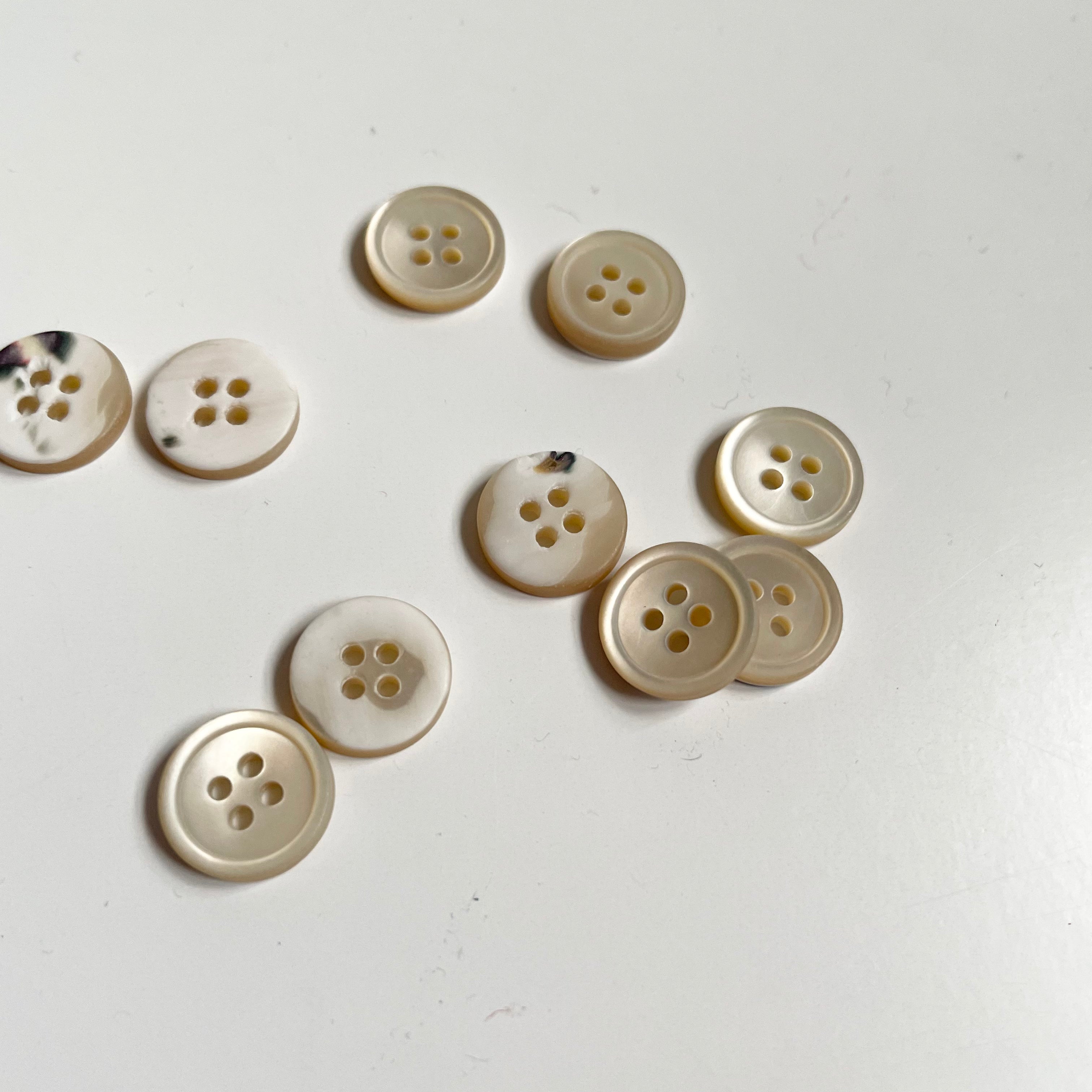 Merchant & Mills Shirt Buttons - Milky