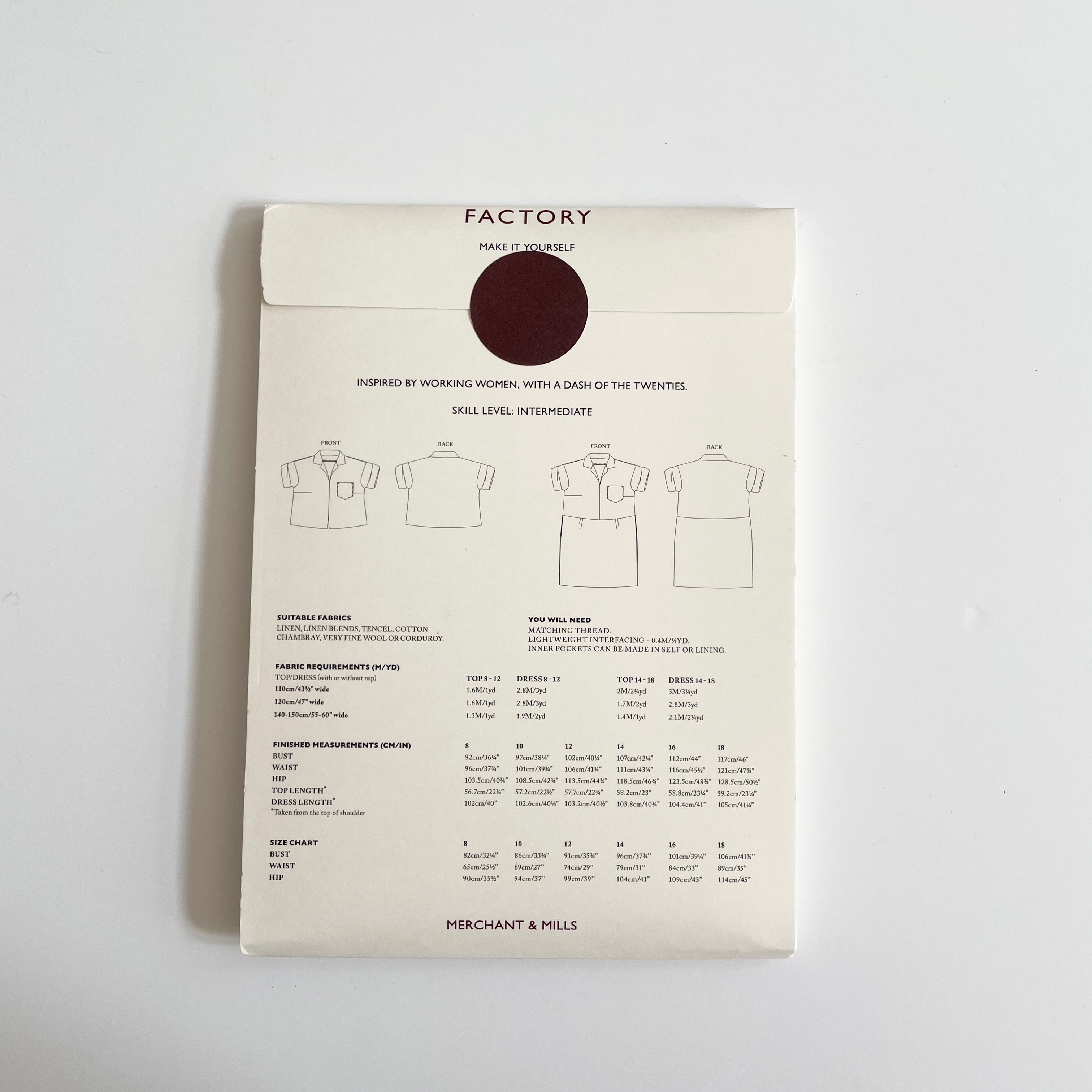 Merchant & Mills : Factory Dress