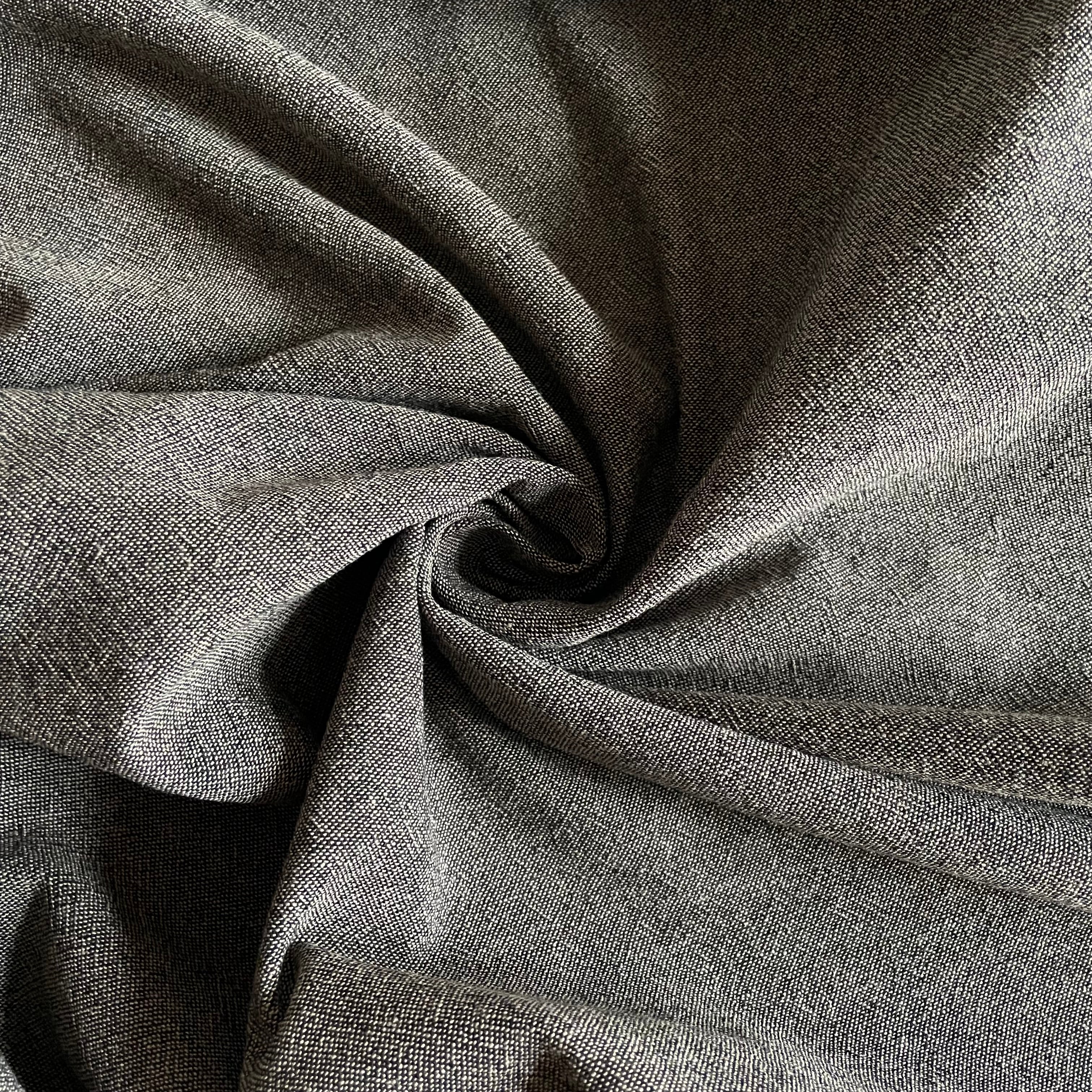 grey yarn dyed cotton fabric