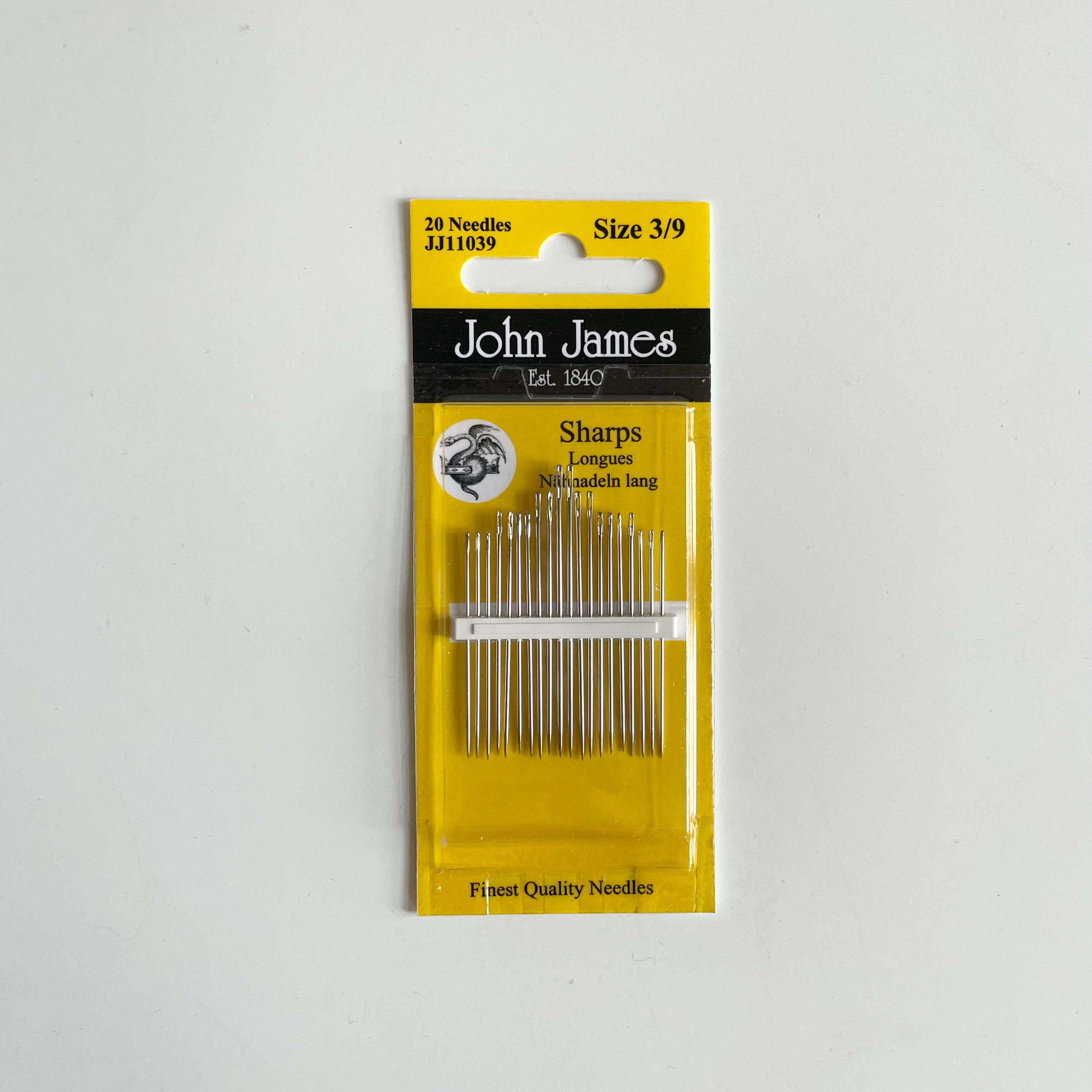 John James Sharps Needles - size 3/9