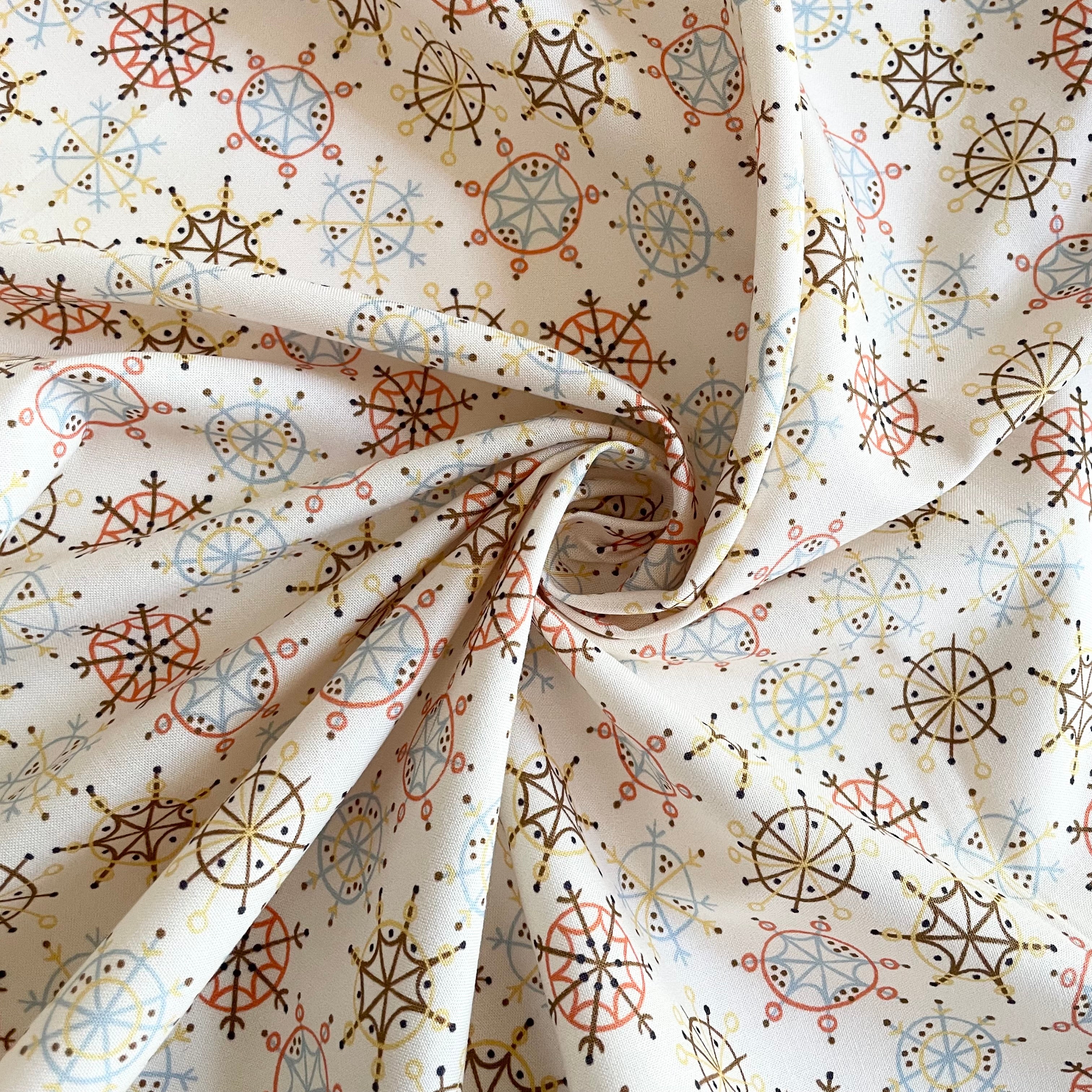 Cloud9 Organic Cotton : Snow Friends - Winter Rainbow